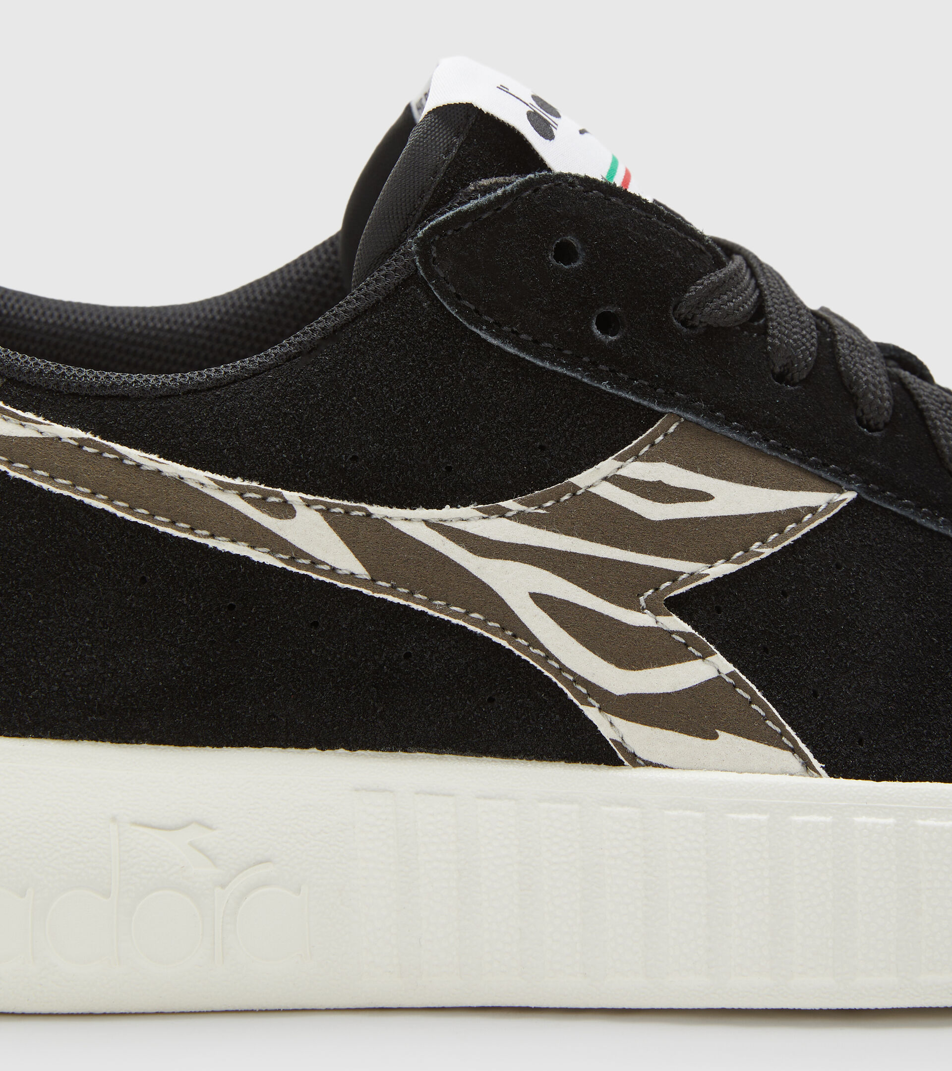 Sports shoes - Women GAME STEP SUEDE ANIMALIER BLACK/BLACK - Diadora