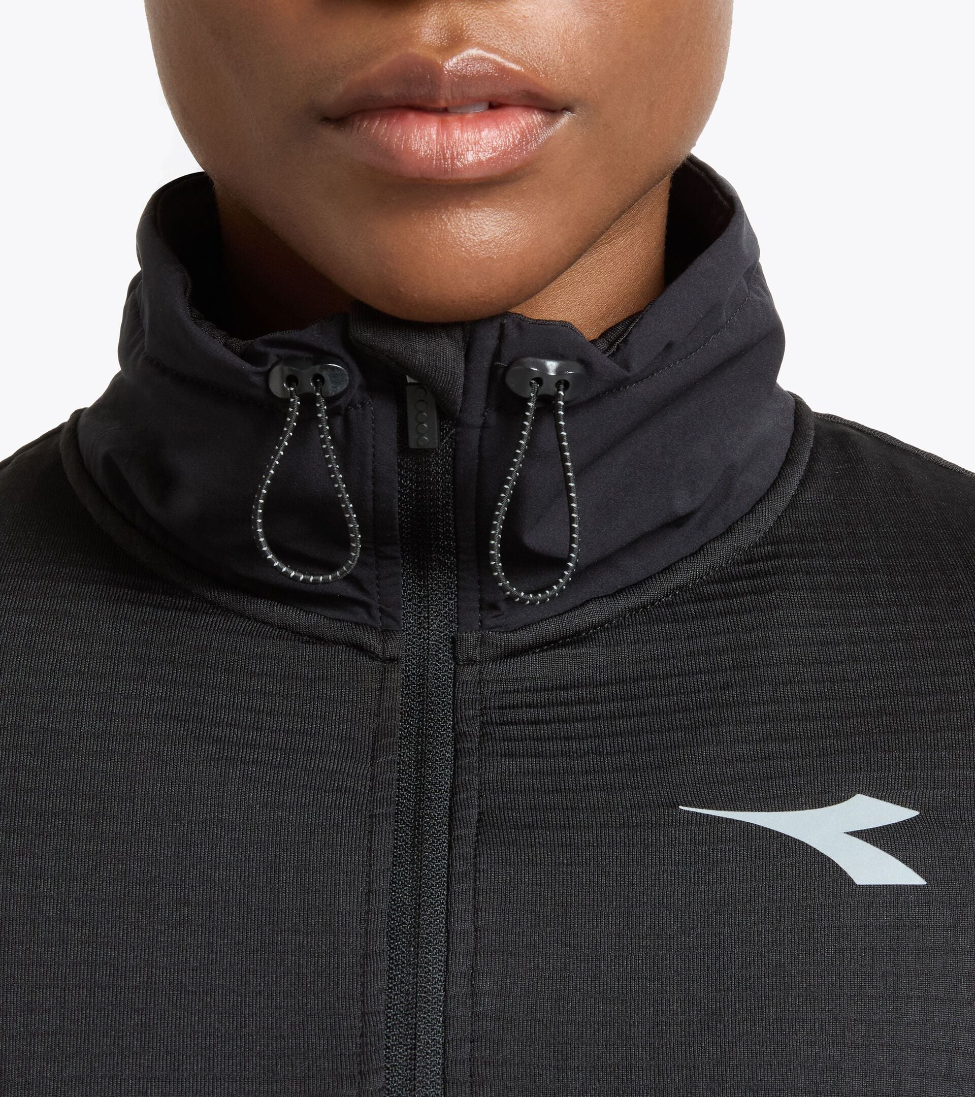 Forro polar termorregulador con tejido FIBRAZERO - Running Winter Protection - Mujer L. WARM UP WINTER FIBRAZERO NEGRO - Diadora