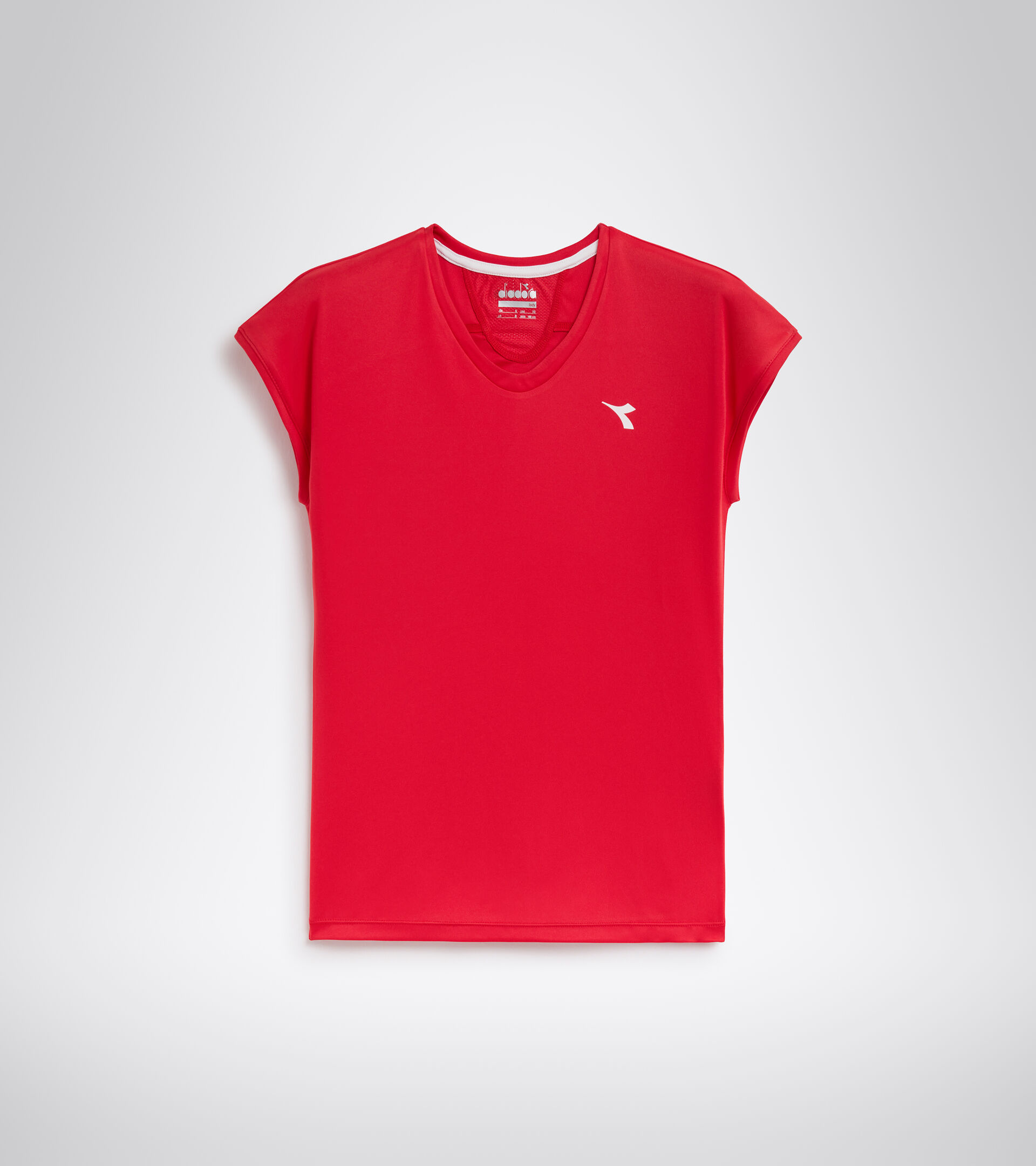 Camiseta de tenis - Mujer L. T-SHIRT TEAM ROJO TOMATE - Diadora