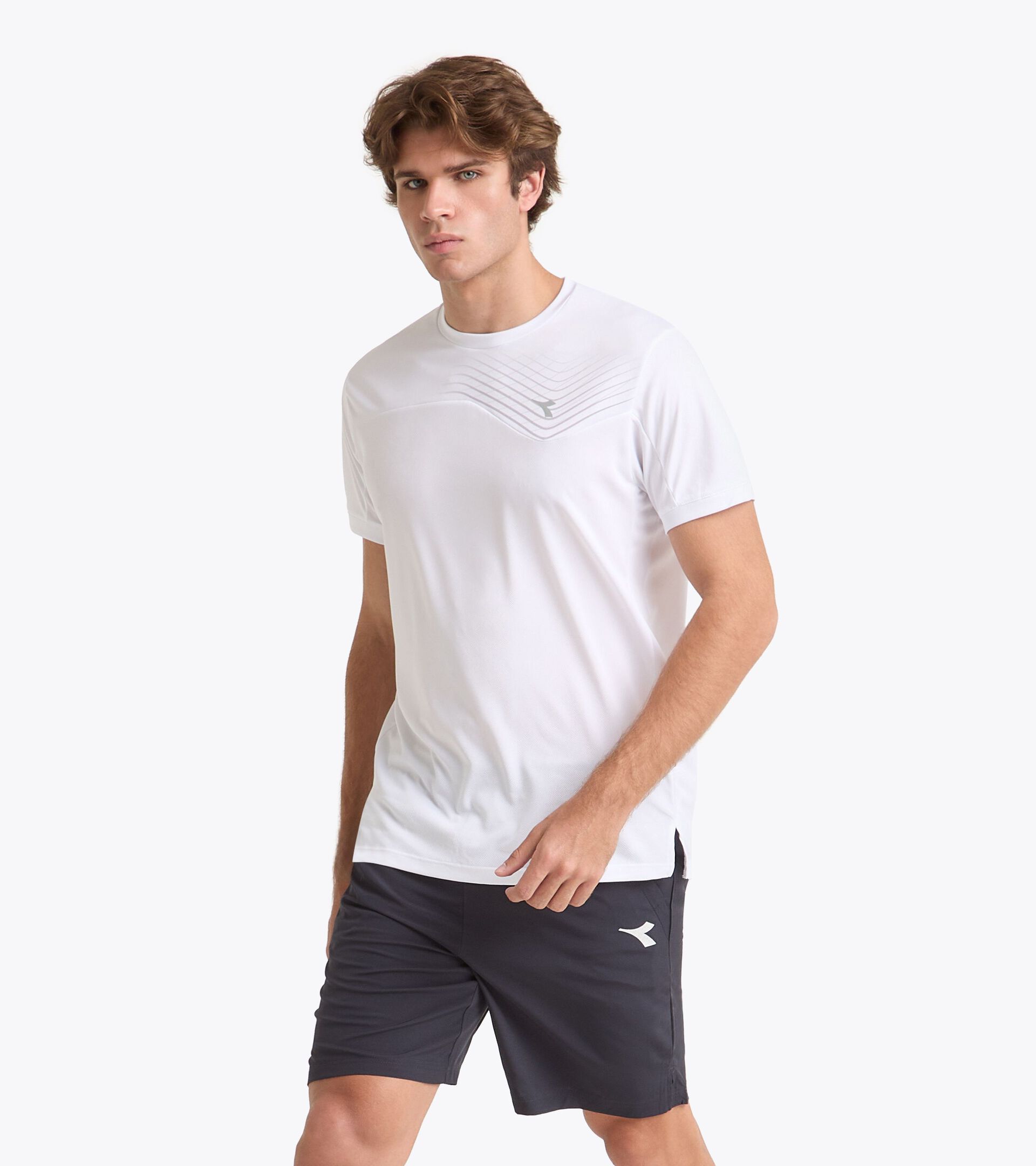 Camiseta de tenis - Hombre T-SHIRT COURT BLANCO VIVO - Diadora