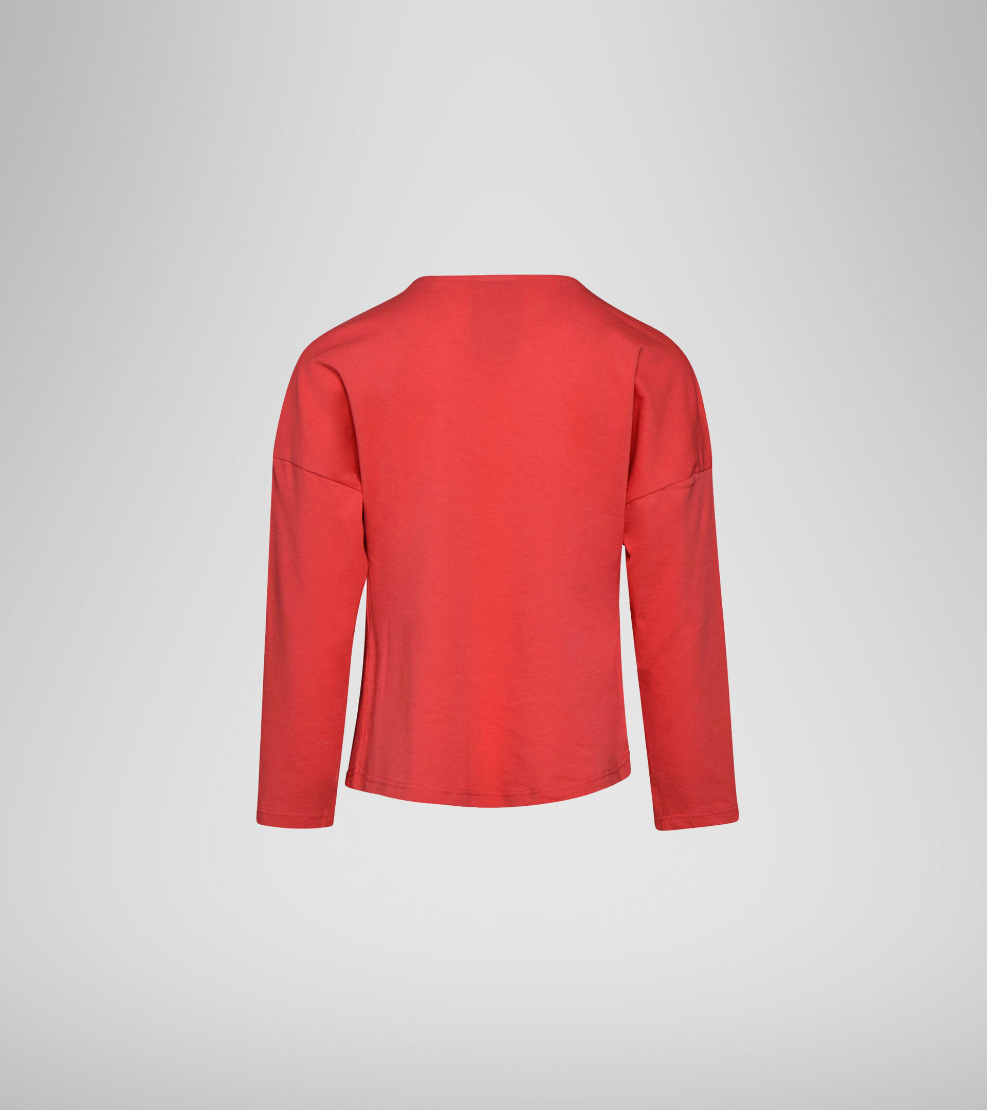 Camiseta de manga larga - Niñas JG.LS T-SHIRT 5PALLE ROJO GERANIO - Diadora