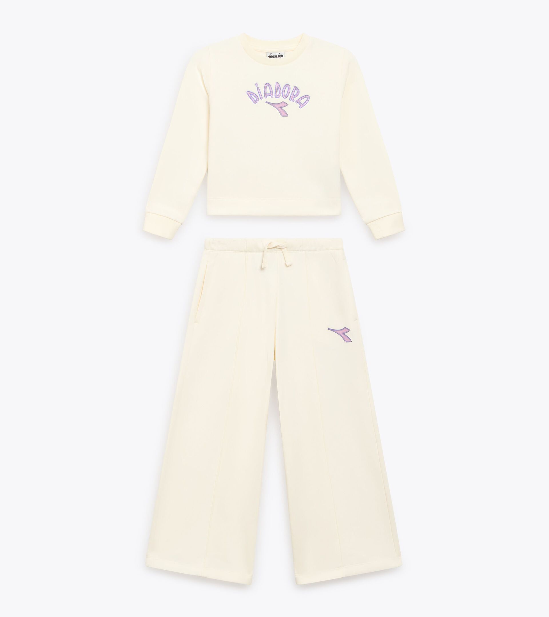 Ensemble survêtement - Ado fille JG. TRACKSUIT (BR) BLANC GARDENIA - Diadora