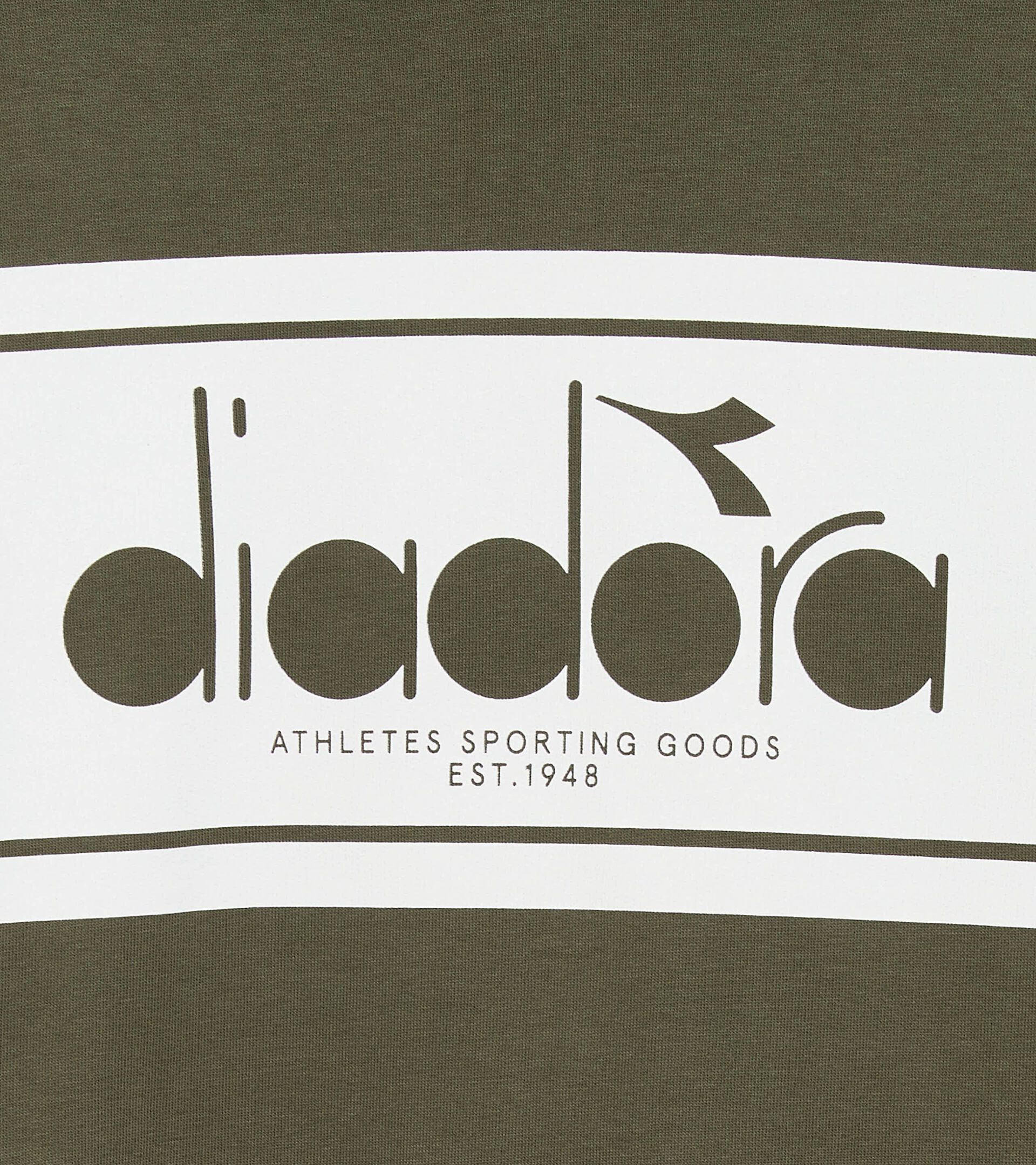 Sweatshirt mit Kapuze im Colorblock - alle Geschlechter HOODIE LOGO ROTGUSSGR&Atilde;&oelig;N - Diadora