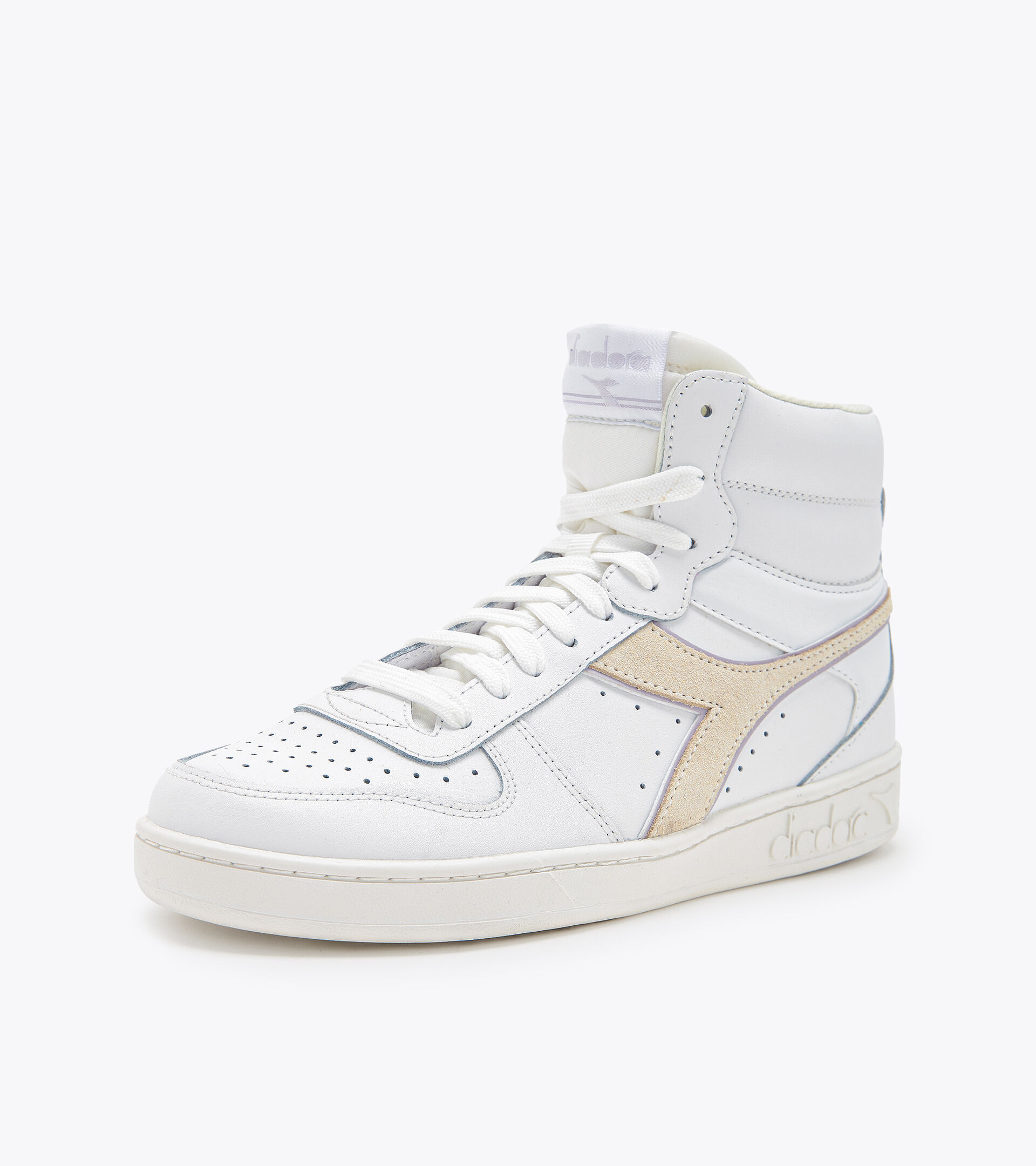 Chaussures de sport - Femme MAGIC BASKET MID LEATHER WN BLANC/MARBRE VIOLET - Diadora