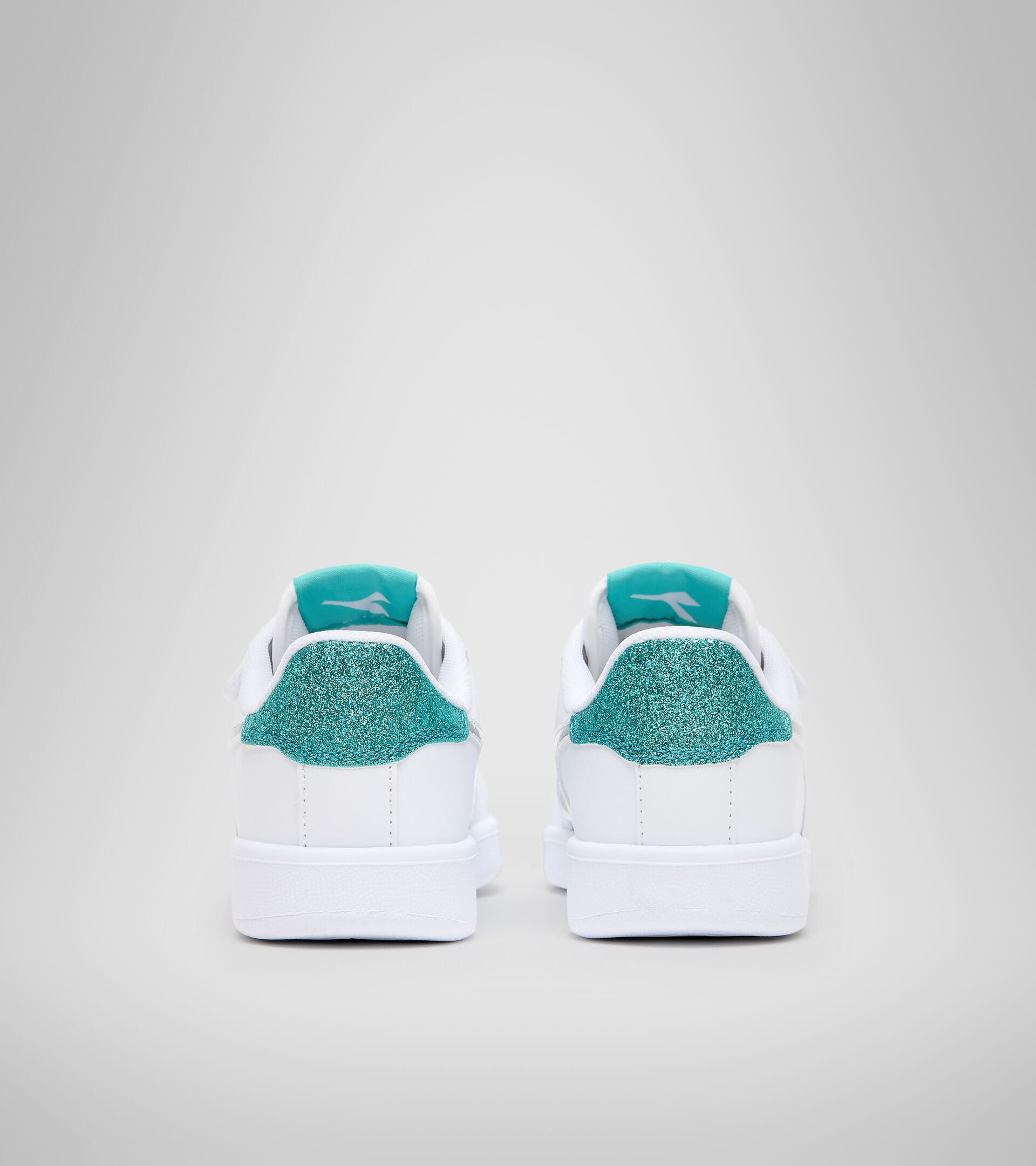 Sports shoes - Kids 4-8 years GAME P PS GIRL WHITE/BLUE TURQUOISE - Diadora