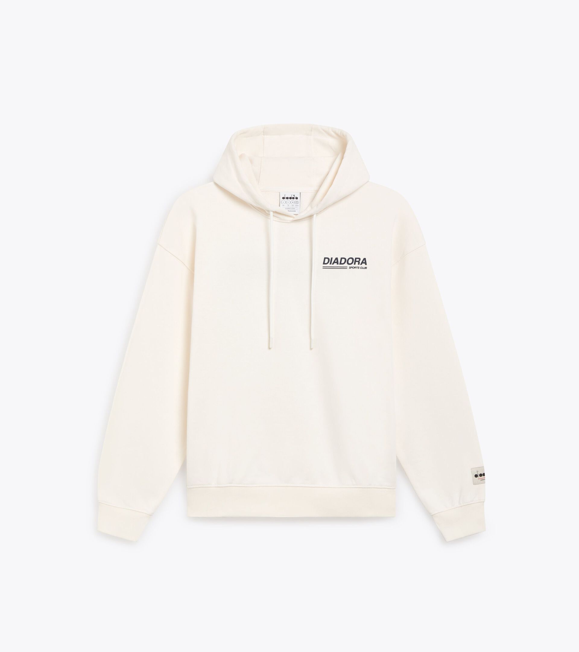 Legacy hoodie with a comfort fit - Made in Italy - All-Gender
 HOODIE LEGACY WHITE ALYSSUM - Diadora