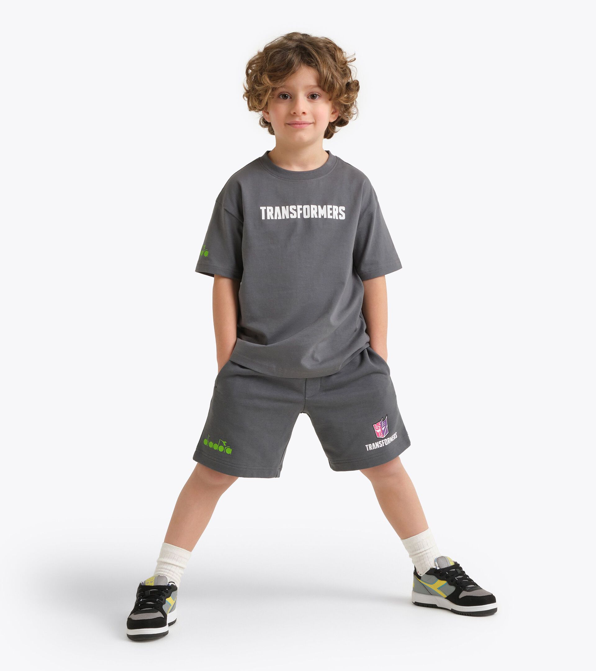 T-shirt Transformers - Gar&ccedil;on et fille JU. T-SHIRT SS TRANSFORMERS TURBULENCE - Diadora