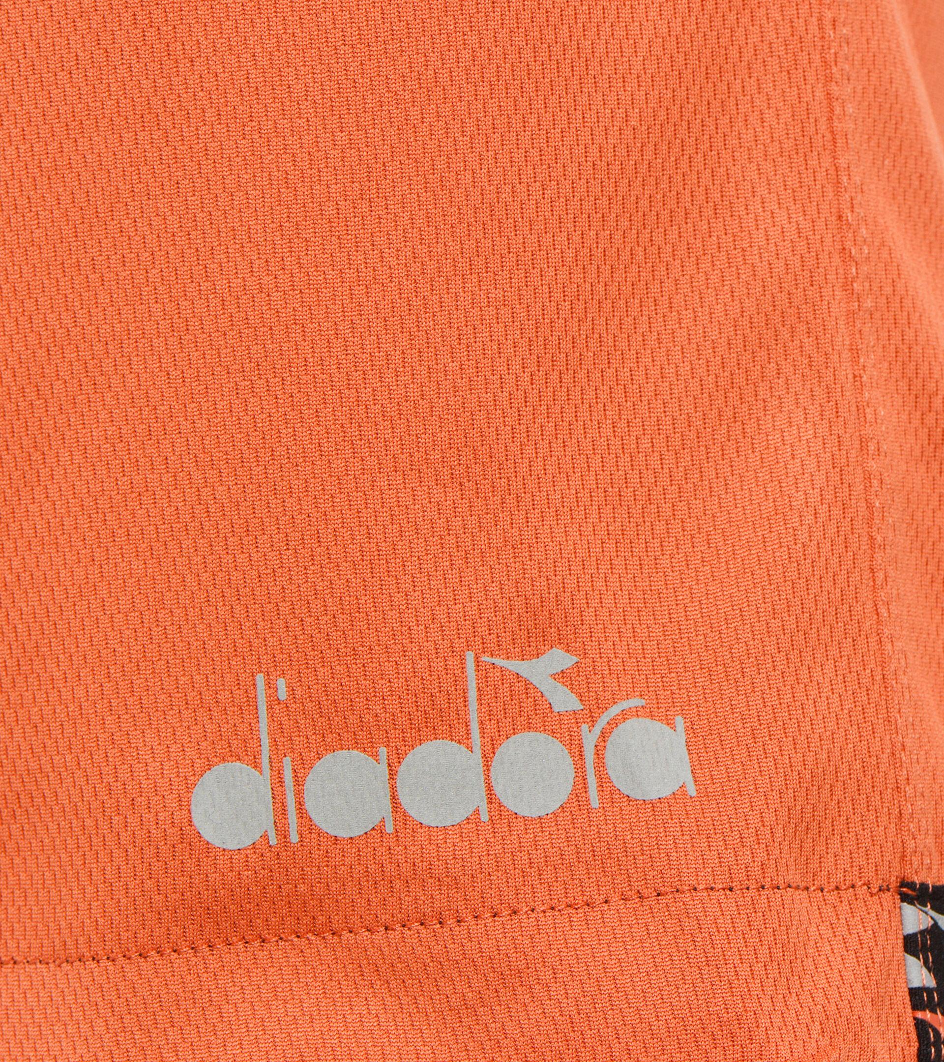 Double-face running shorts - Men BERMUDA REVERSIBLE BE ONE MECCA ORANGE/BLACK - Diadora