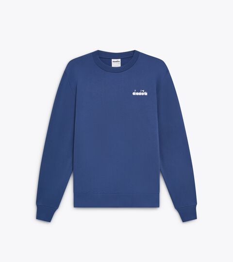 Cotton crewneck - All-Gender SWEATSHIRT CREW LOGO NAVY PEONY - Diadora