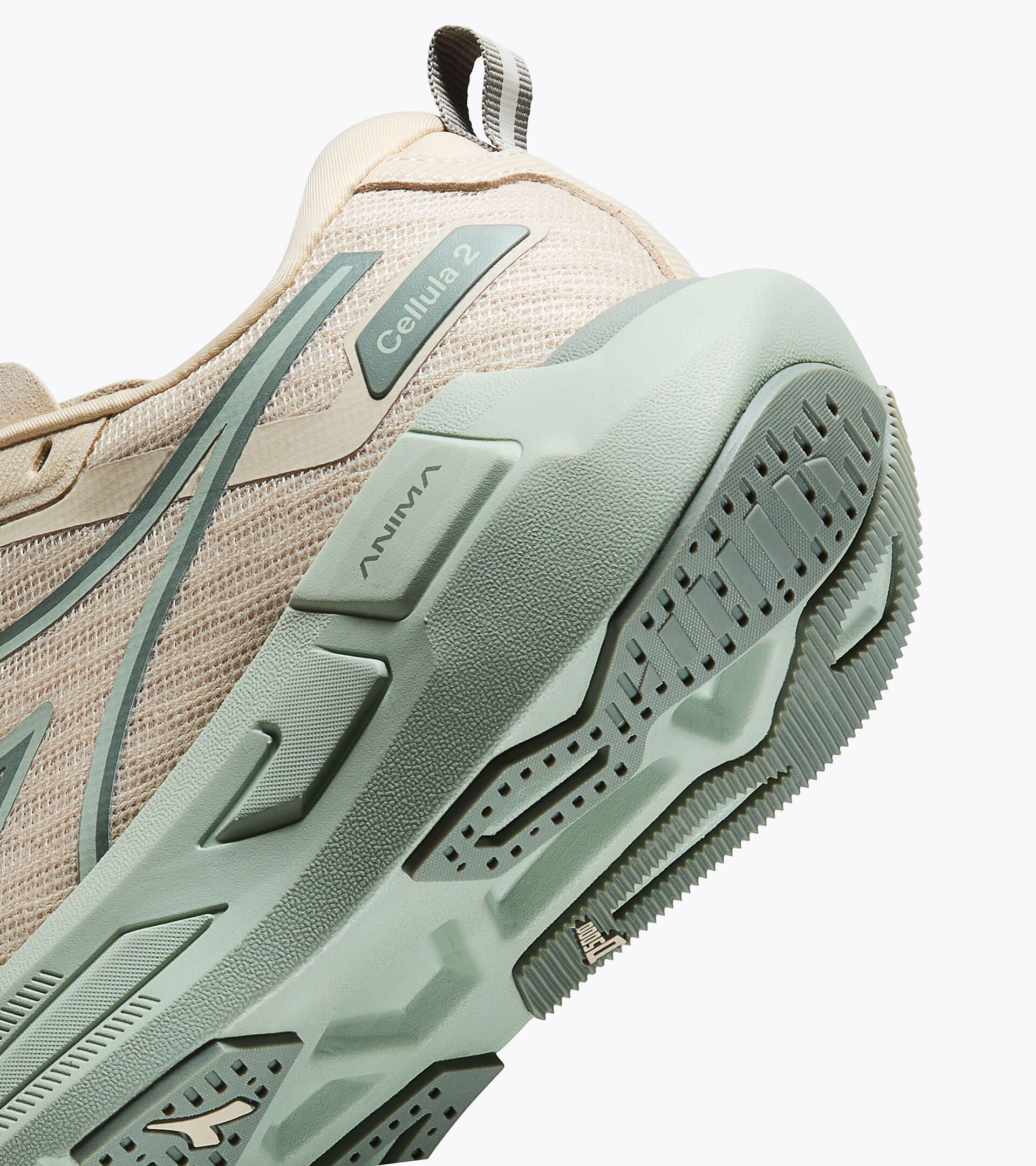 Zapatilla de running neutra - Confort y estabilidad - Mujer CELLULA  2 W LATTE MANDORLA /SCHIUMA MARINA - Diadora