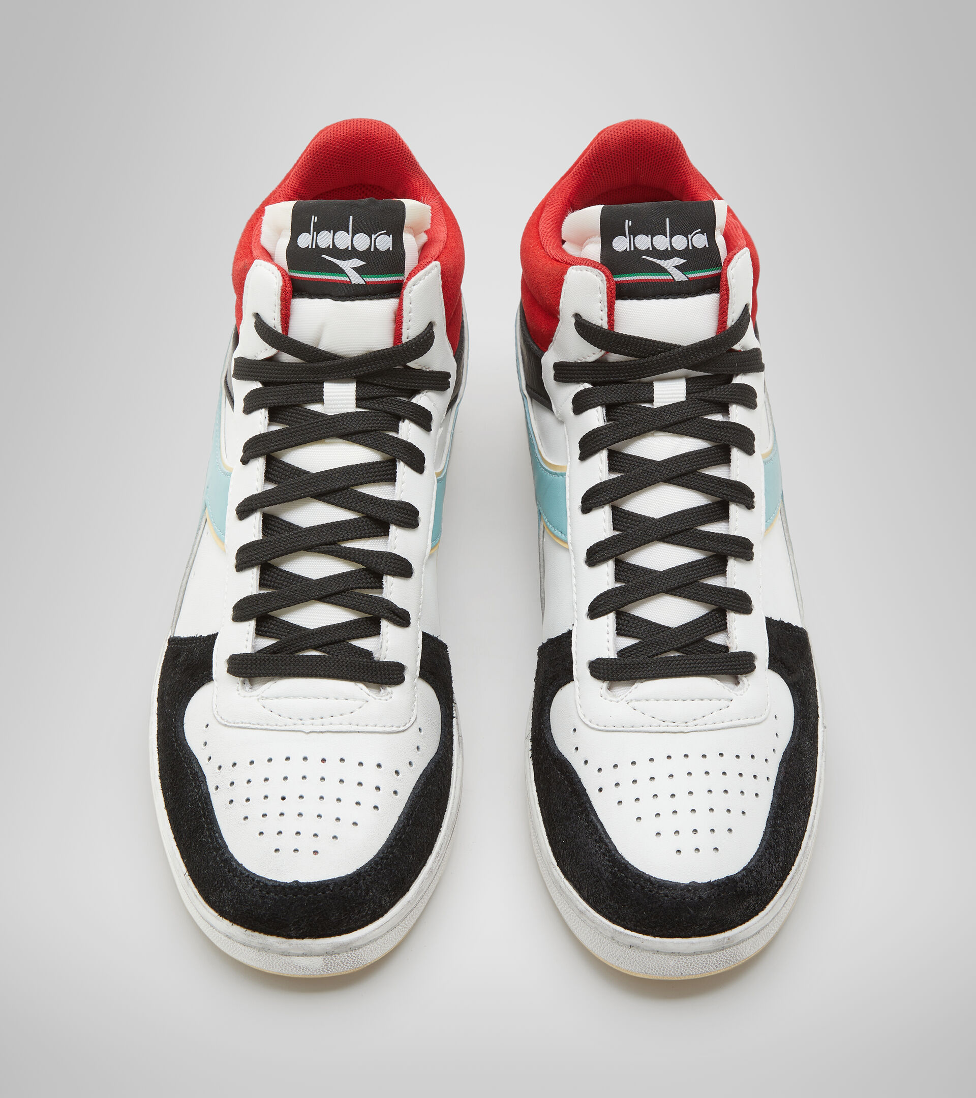 Sports shoes - Unisex MAGIC BASKET DEMI LEGACY WHITE/BLACK/LYCHEE - Diadora