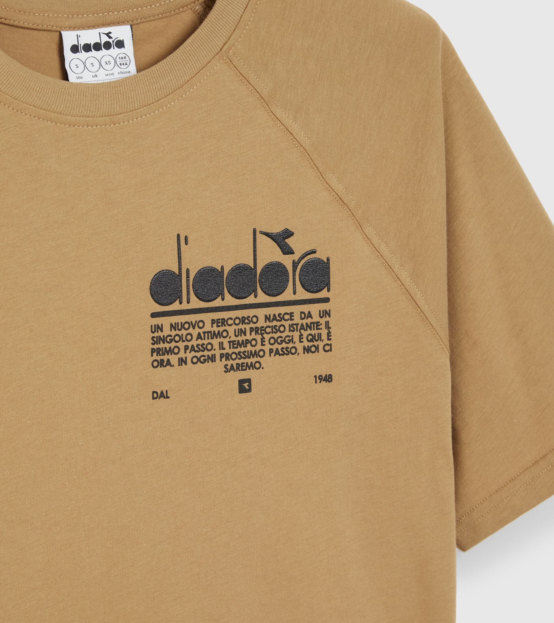 T-Shirt aus Baumwolle - Damen L. T-SHIRT SS MANIFESTO HELLBRAUN - Diadora