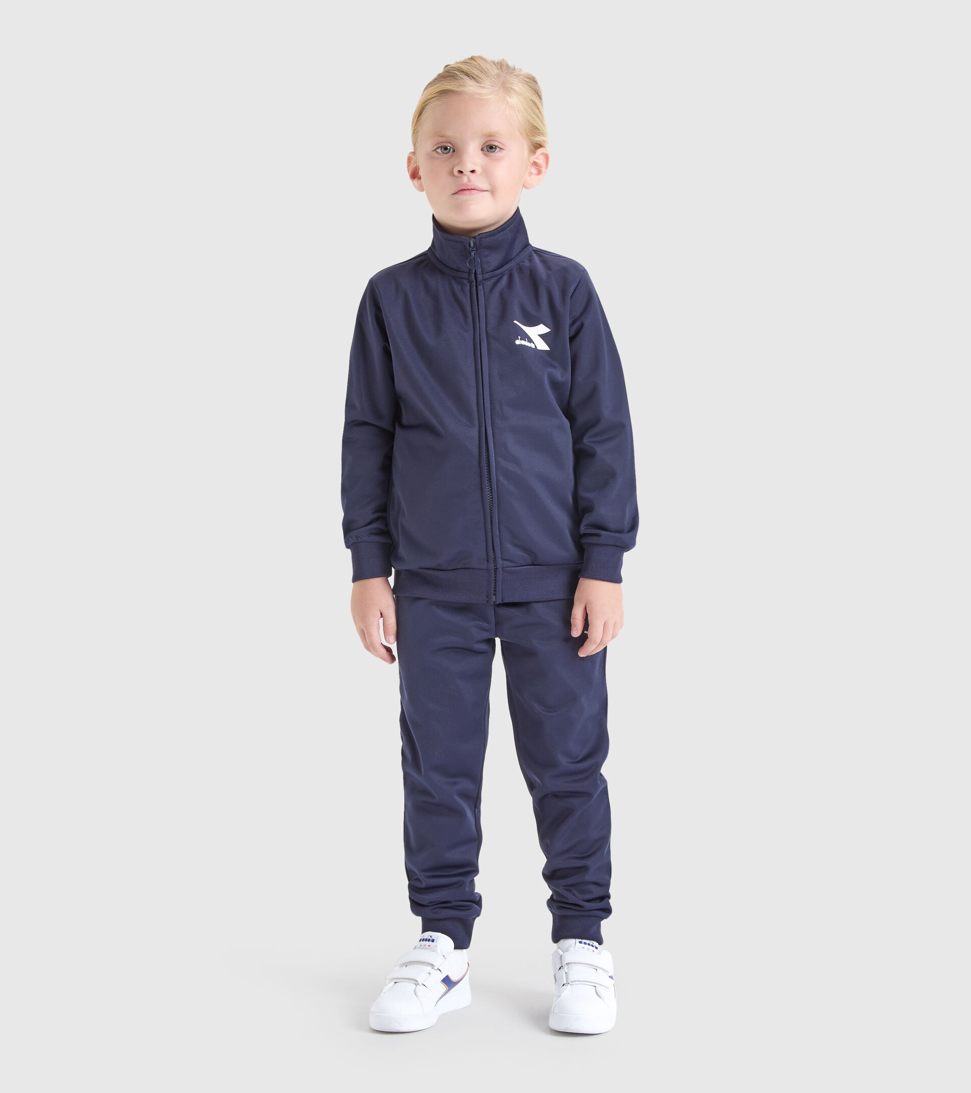 Tuta sportiva - Bambini/e JU.TRACKSUIT FZ CHROMIA BLU CLASSICO - Diadora