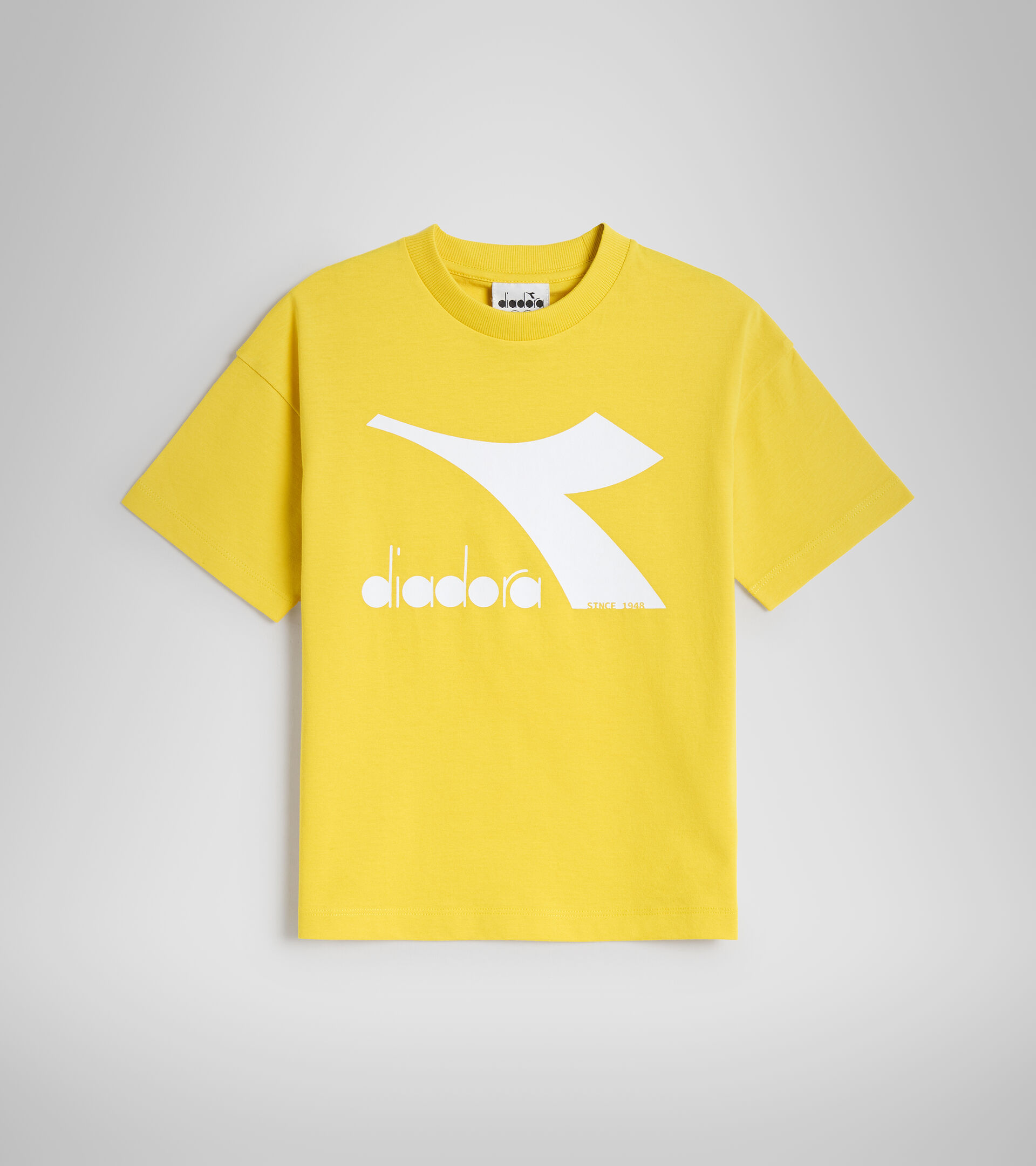 T-shirt in cotone junior - Unisex JU.T-SHIRT SS BL RAINBOW GIALLO REGNO - Diadora