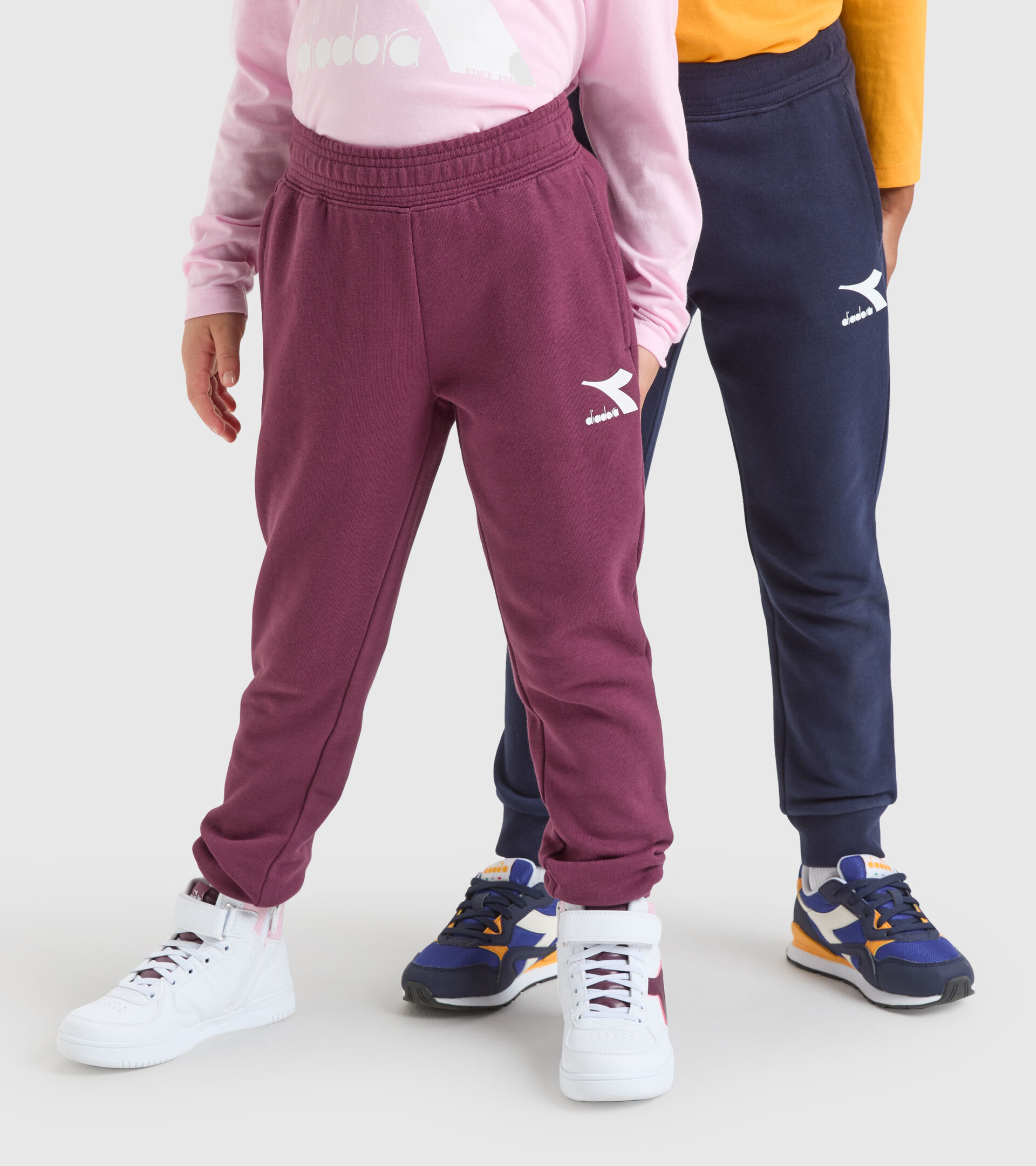 Pantalones deportivos - Niños JU.PANTS CUFF CHROMIA VIOLETAS PRENSADO - Diadora