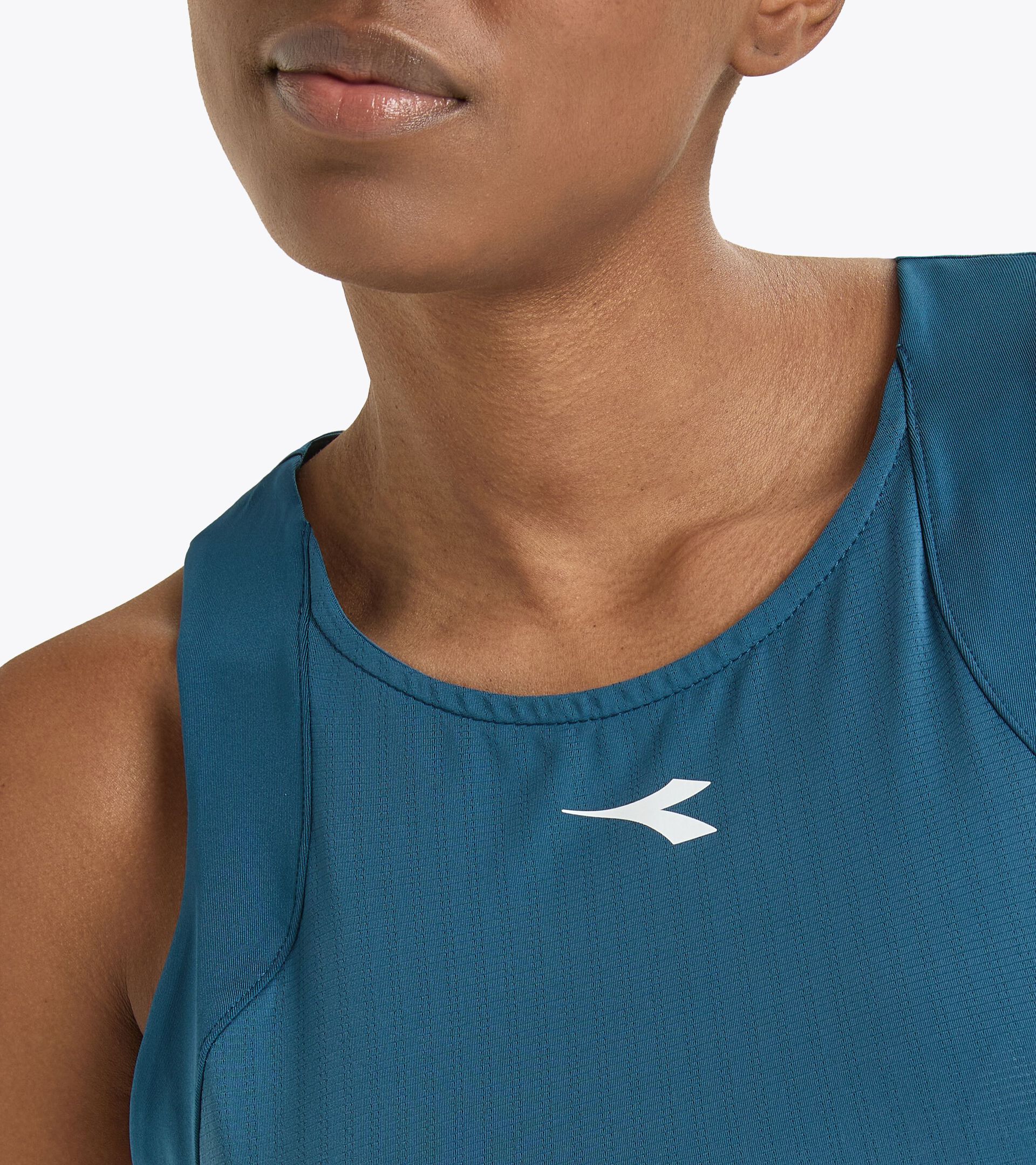 Camiseta sin mangas de tenis con espalda estilo nadadora - Competición - Mujer
 L. TANK ICON AZUL LEGION - Diadora