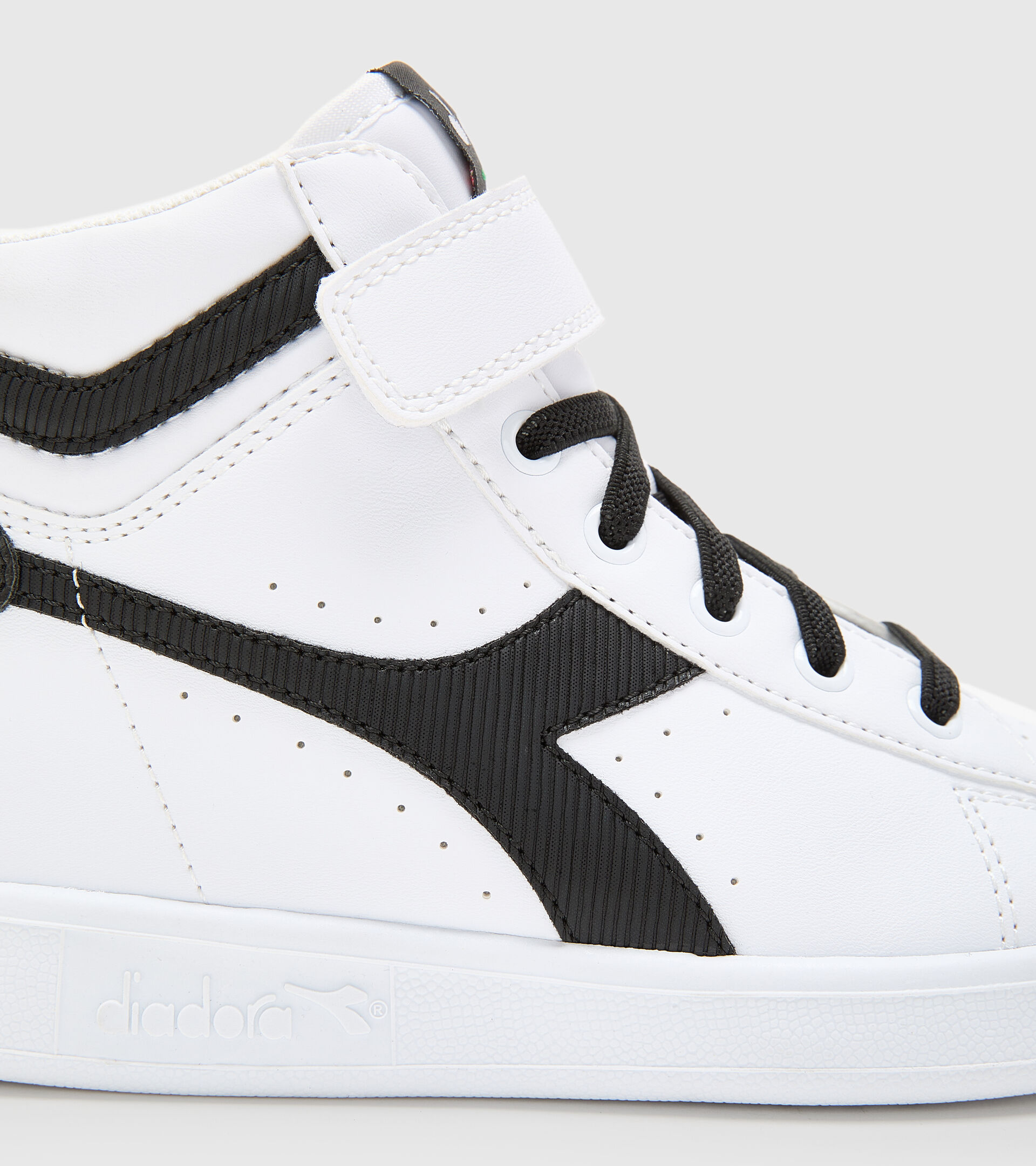 Sports shoes - Kids 4-8 years GAME P HIGH GIRL PS WHITE/WHITE/BLACK - Diadora