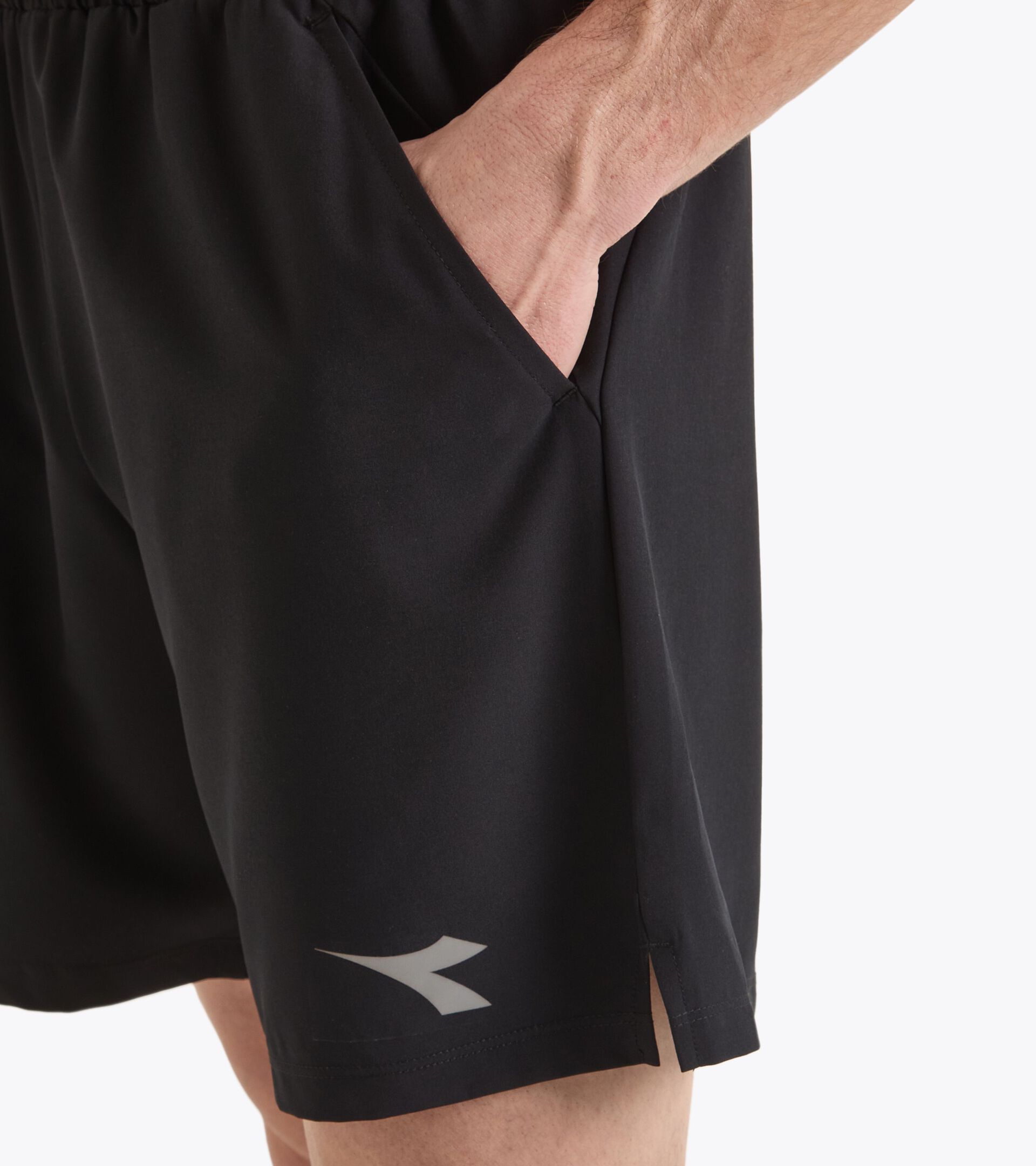 7’’ running shorts - Light fabric - Men’s SHORTS RUN 7 BLACK - Diadora