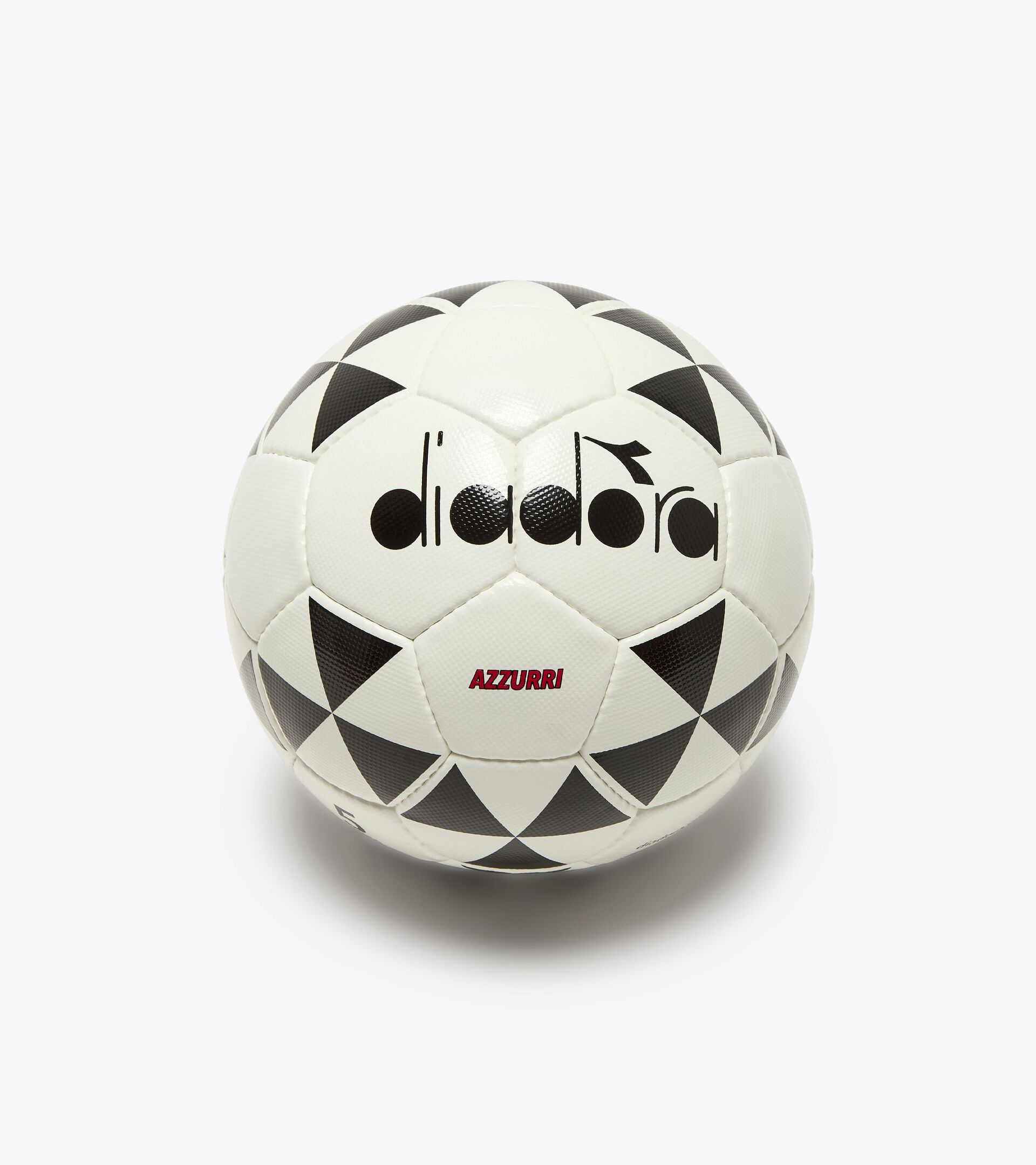Soccer ball - size 5 AZZURRI 5 OPTICAL WHITE/BLACK - Diadora