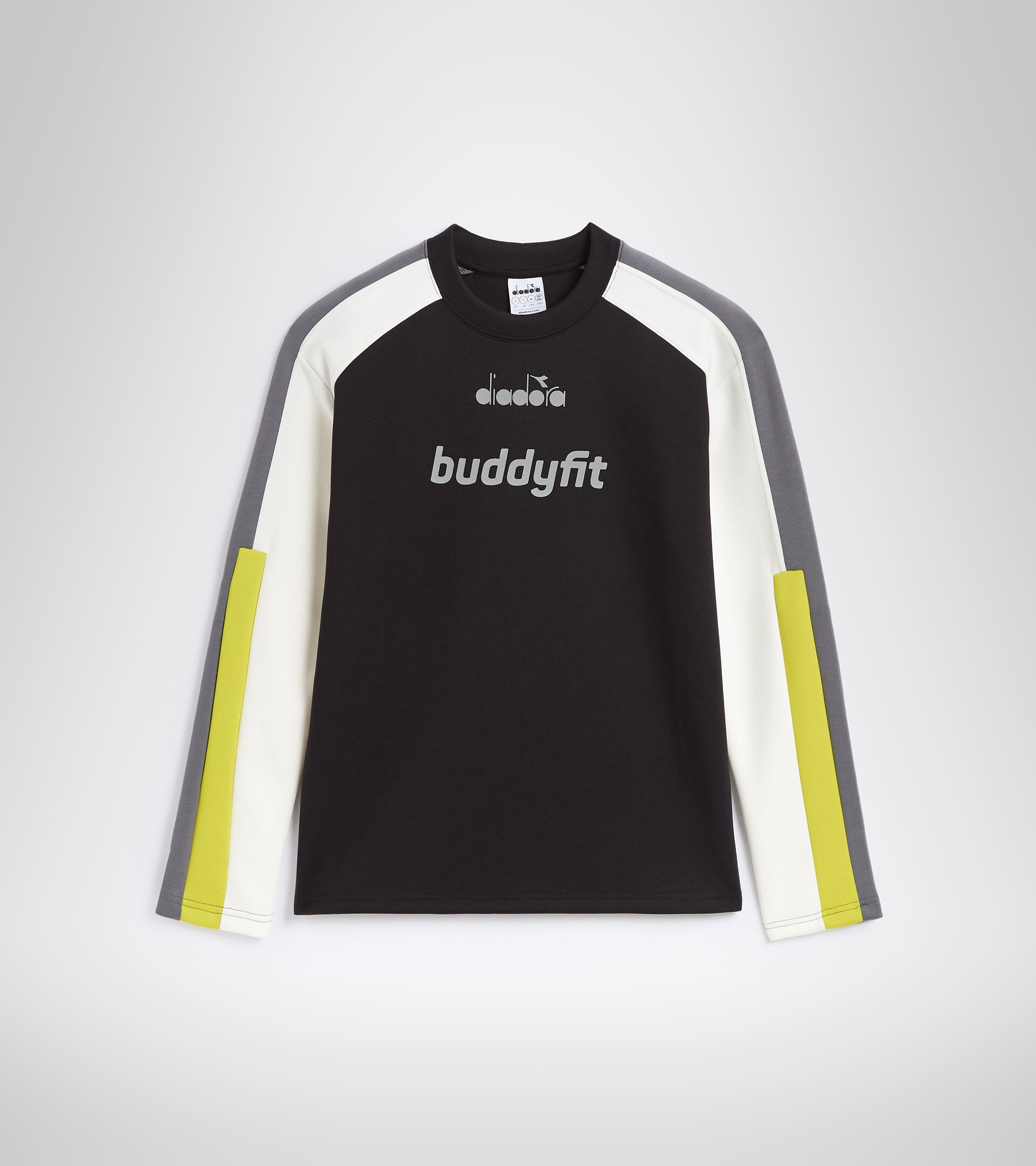 Sweat-shirt ras-du-cou - Homme SWEATSHIRT CREW BUDDYFIT NOIR - Diadora