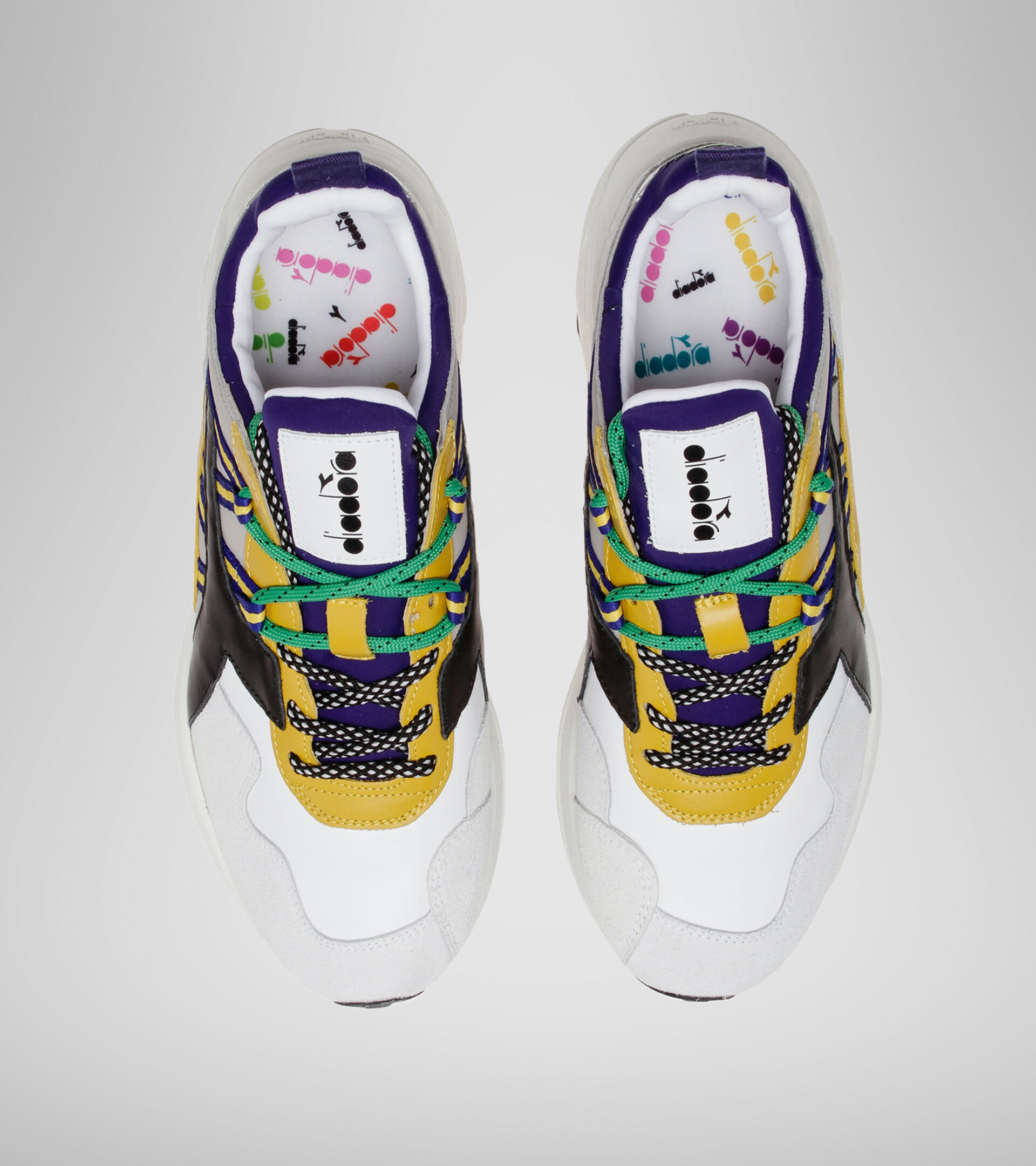 Sports shoe - Unisex RAVE LEATHER POP GREY ALASKA - Diadora