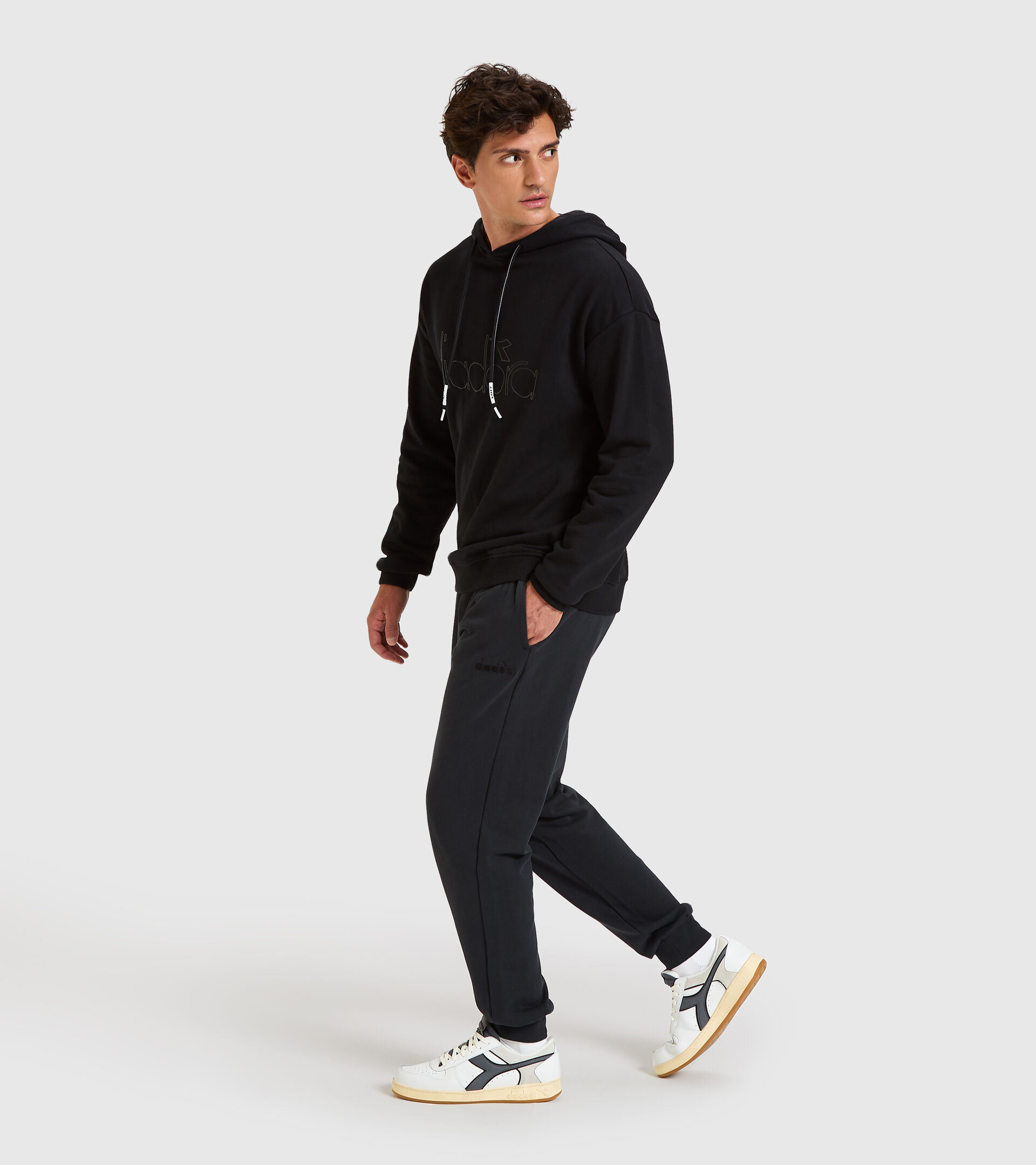 Hooded sweatshirt - Unisex HOODIE DIADORA HD BLACK - Diadora