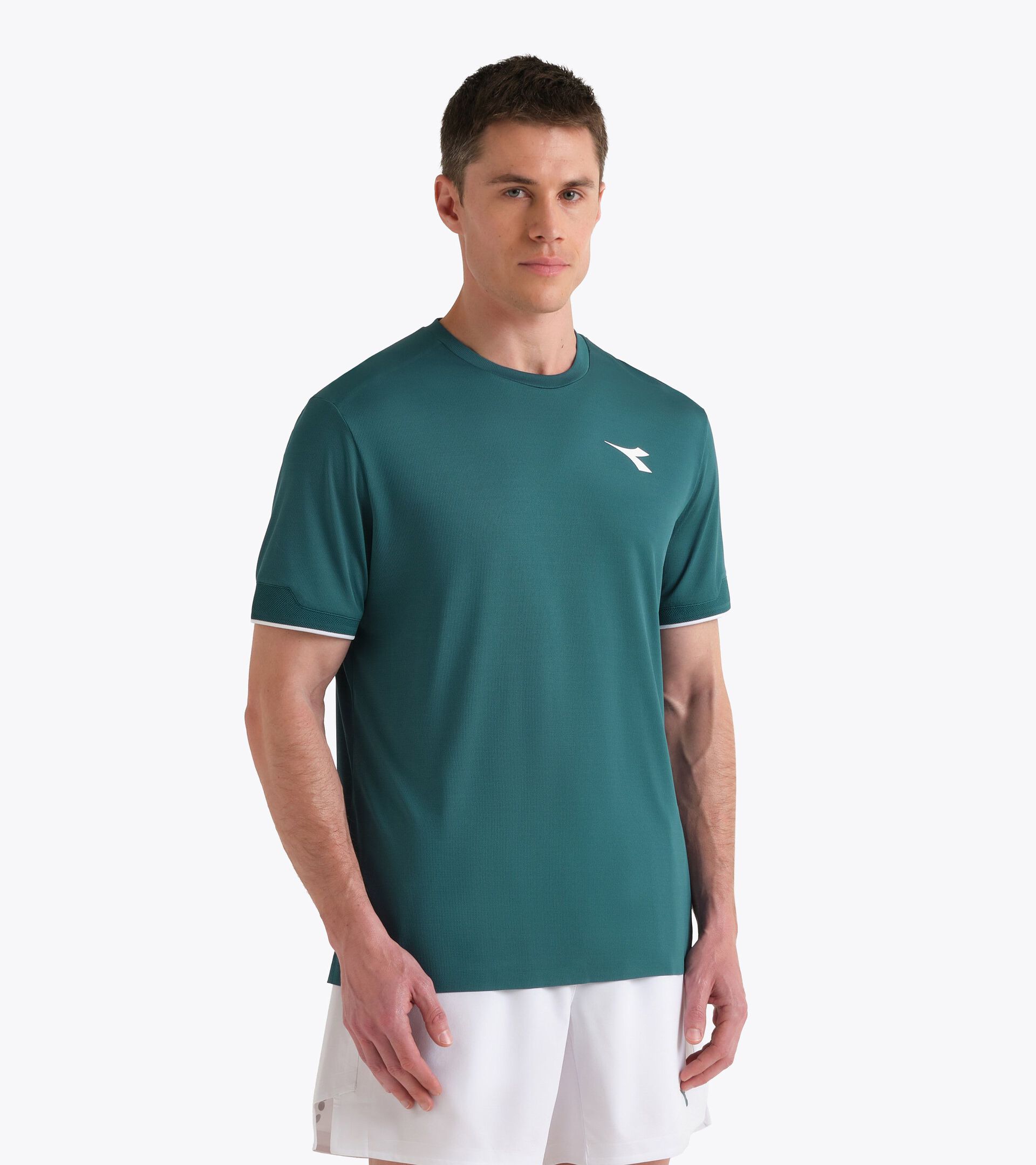 T-shirt &agrave; manches courtes avec technologie FIBRAZERO - Comp&eacute;tition - Homme
 SS T-SHIRT MATCH FIBRAZERO EPICEA OMBRE - Diadora