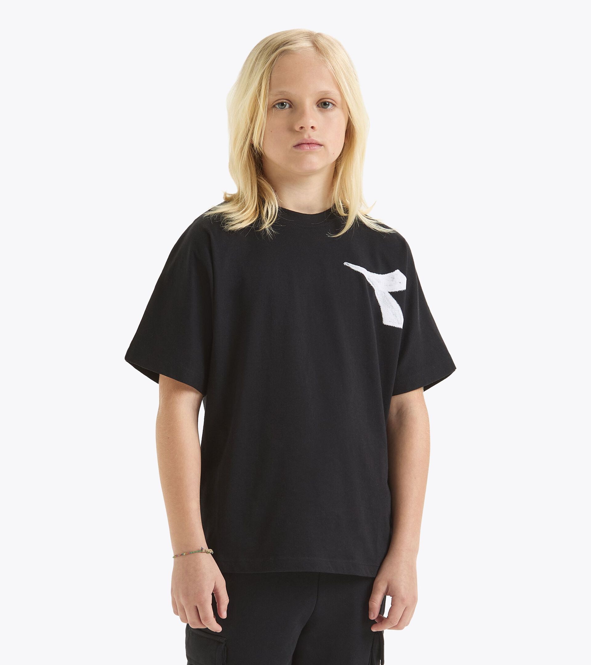 Camiseta de algodón - Niño JB. T-SHIRT SS SL GRAFFITI NEGRO - Diadora