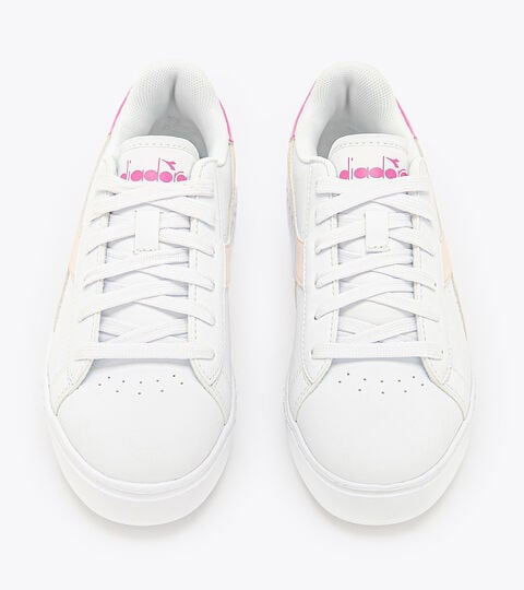 GAME STEP GS, WHITE/ROBINIA VIOLET Sports shoes - Youth 8-16 years GAME STEP GS WHITE/ROBINIA VIOLET - Diadora