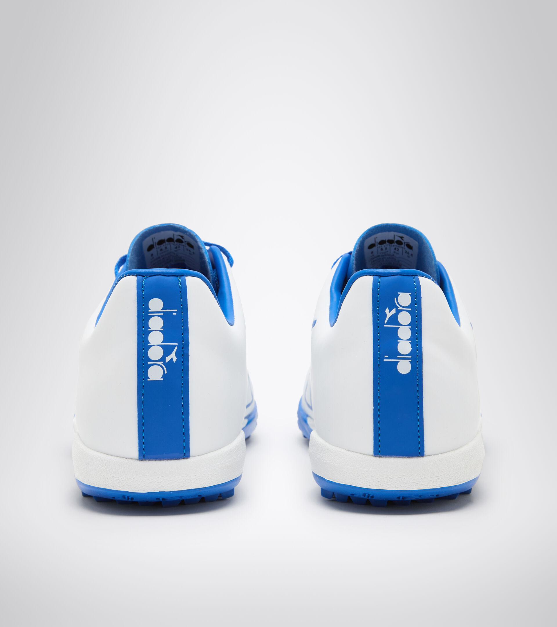 Firm ground football boots PICHICHI 4 TFR WHITE/ROYAL BLUE - Diadora