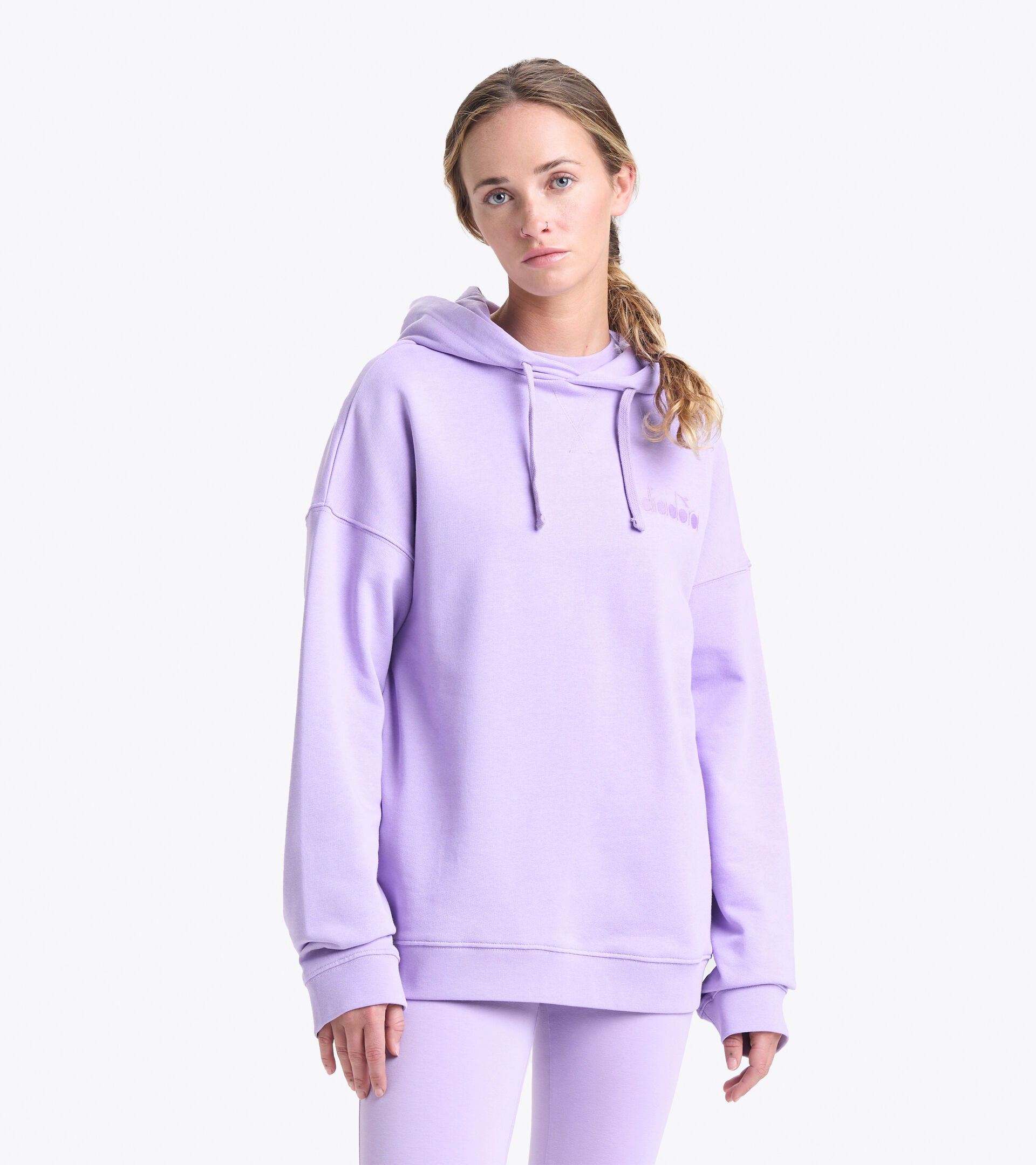 L. HOODIE SPW LOGO Sudadera de algodón - Mujer - Tienda en línea Diadora UZ