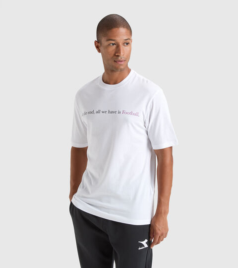 Camiseta deportiva Throwback - Unisex T-SHIRT SS CLASSIC STORY FI BLANCO VIVO - Diadora