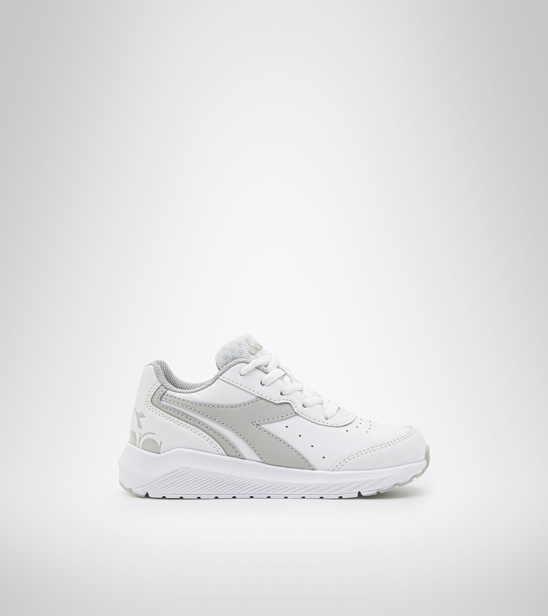 Running shoe - Kids FALCON SL JR WHITE/SILVER - Diadora