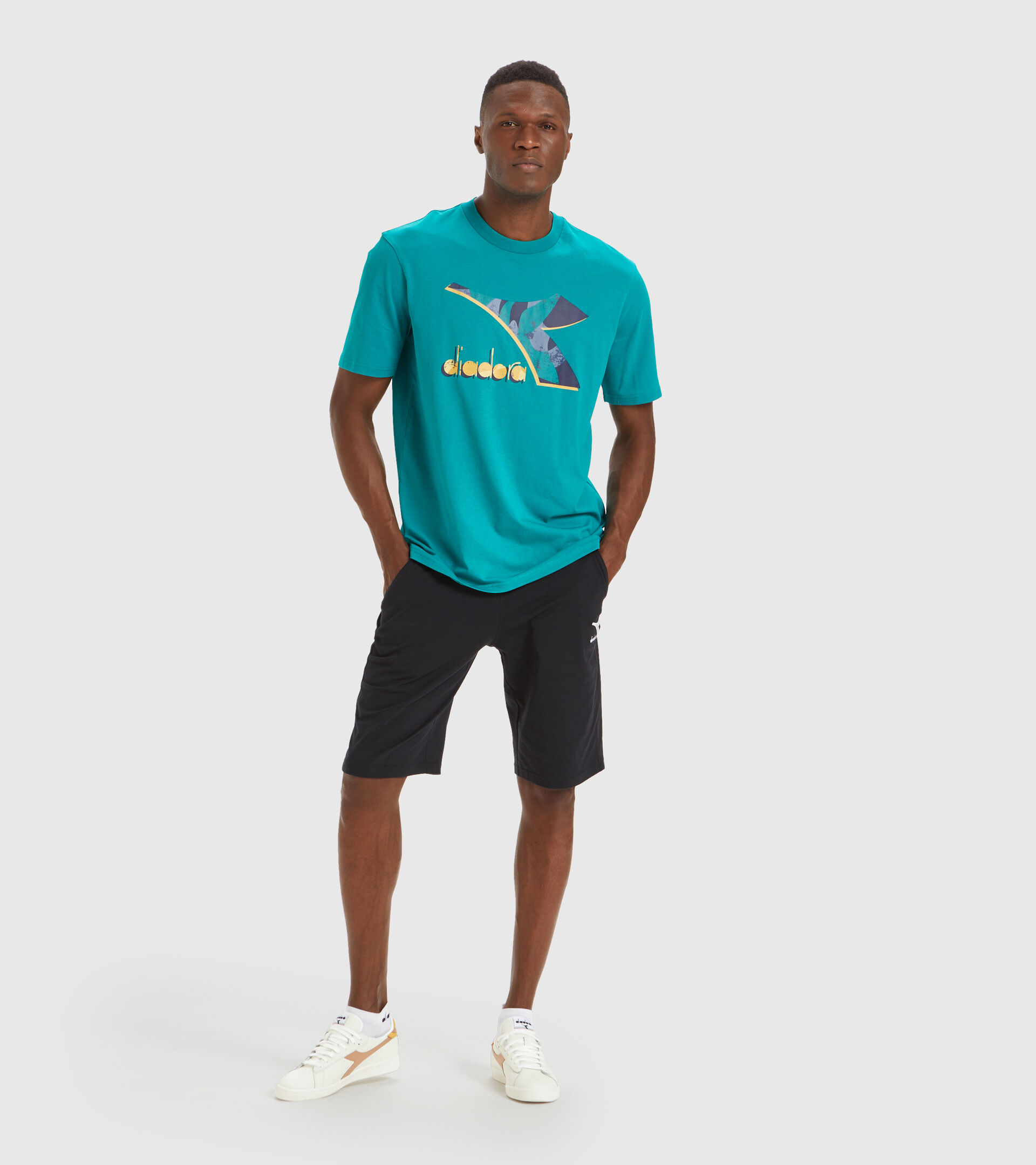 Apparel Sport UOMO T-SHIRT SS SHIELD VERDE OMBRA Diadora