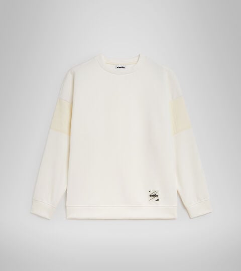 L. SWEATSHIRT CREW URBANITY, MARSHMALLOW WEISS Sweater mit Rundhalsausschnitt - Damen L. SWEATSHIRT CREW URBANITY MARSHMALLOW WEISS - Diadora