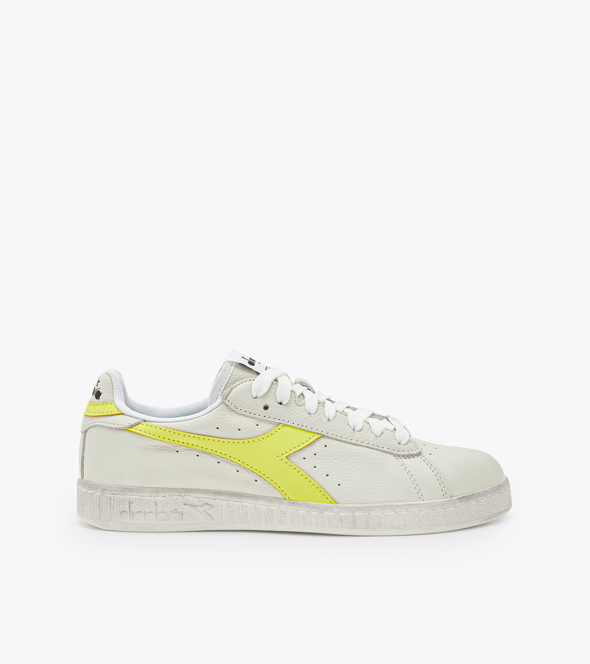 Scarpa sportiva - Unisex GAME L LOW FLUO WAXED BIANCO/GIALLO LIMONE FLUO - Diadora