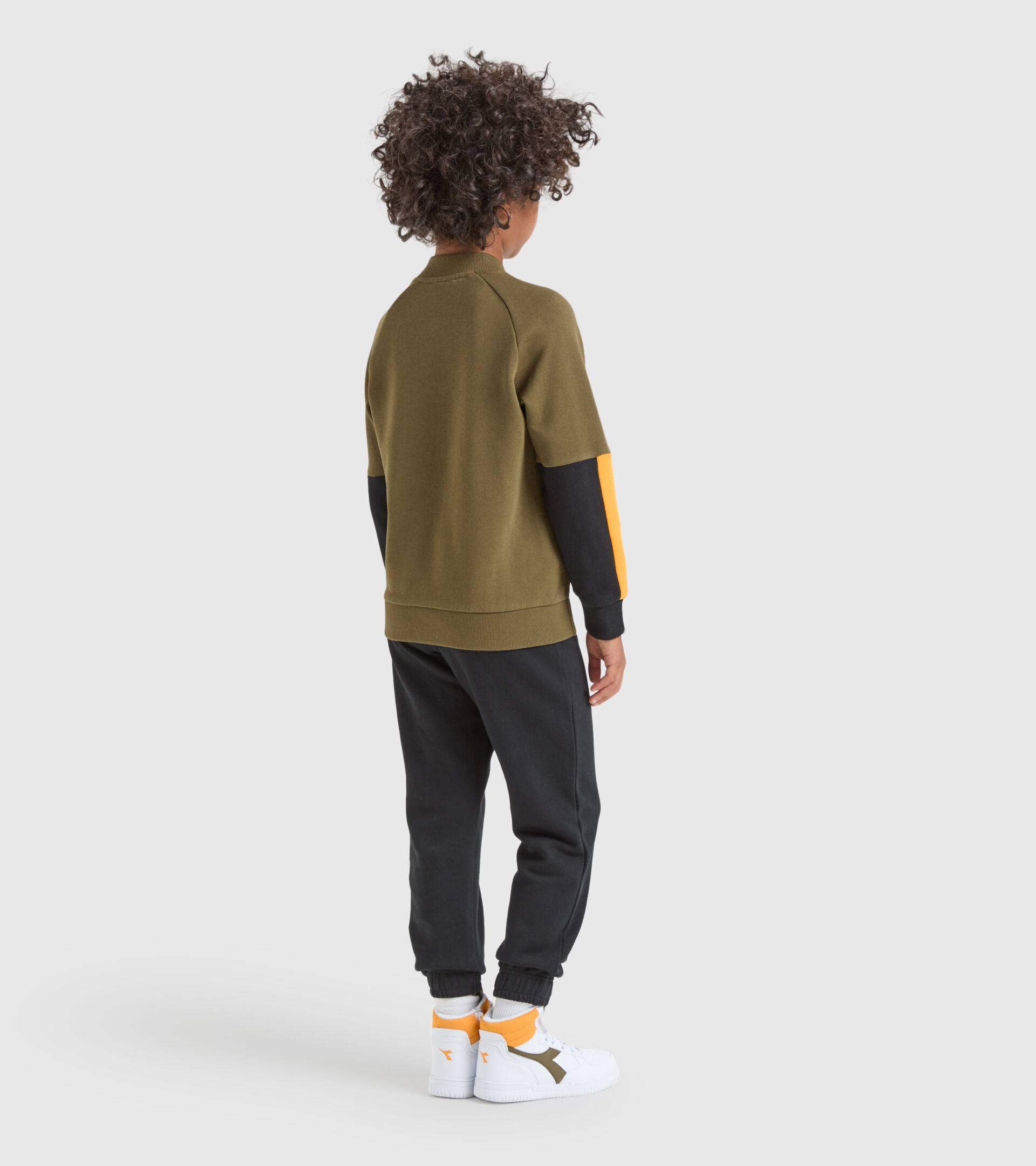Sports tracksuit - Kids JB. TRACKSUIT FZ TWISTER KIWI GREEN - Diadora