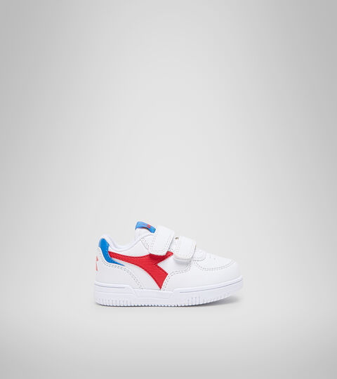 Sports shoes - Toddlers 1-4 years RAPTOR LOW TD WHITE/TOMATO RED - Diadora