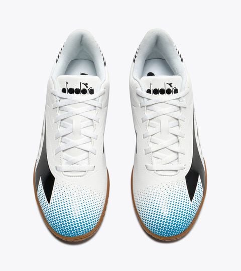 Chaussures de football d&rsquo;int&eacute;rieur - Homme PICHICHI 8 IDR BLANC/NOIR/BLEU FLUO - Diadora