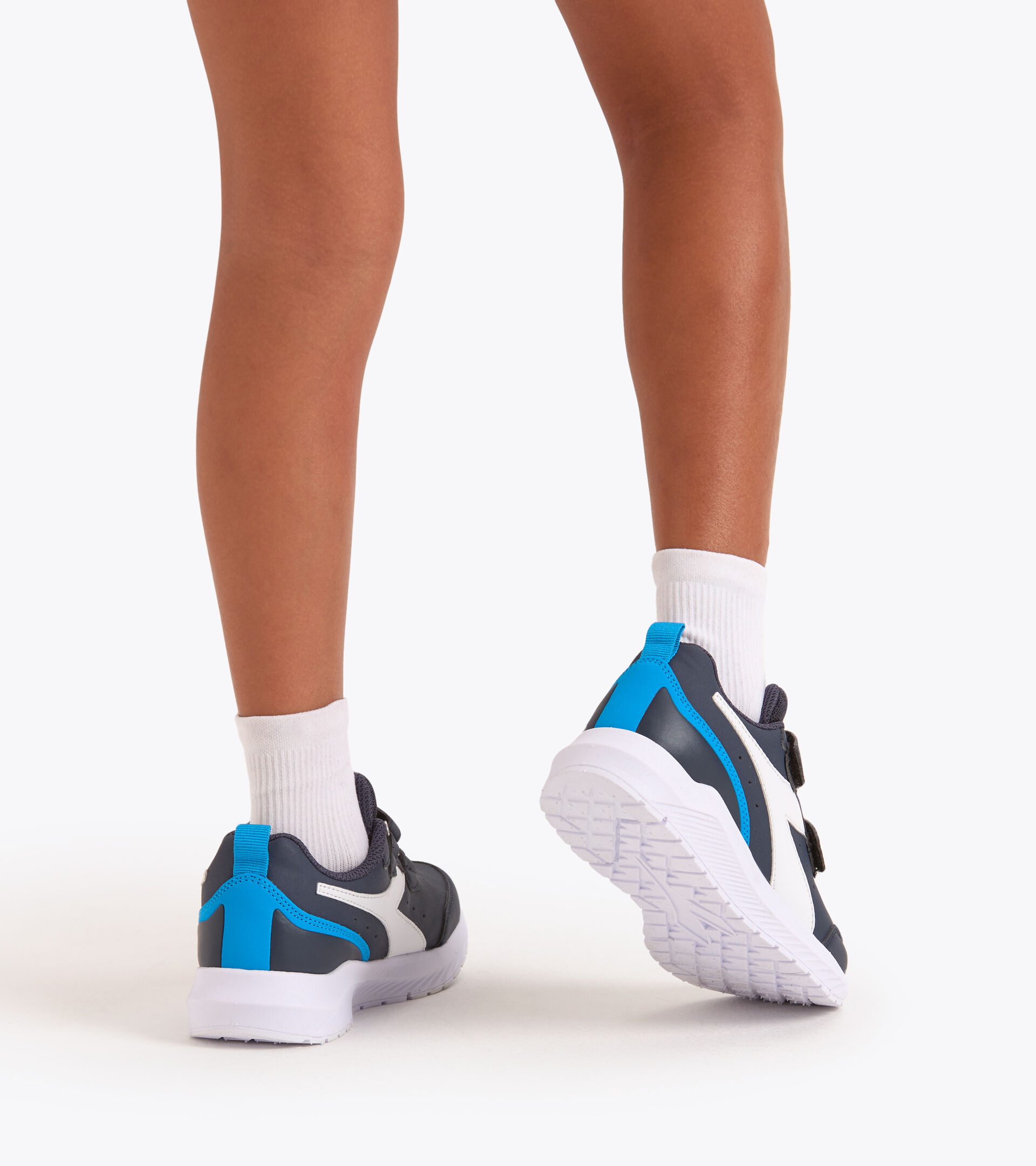 Junior Velcro-strap running shoes - Unisex FALCON 2 SL JR V BLUE CORSAIR/DRESDEN BLUE - Diadora