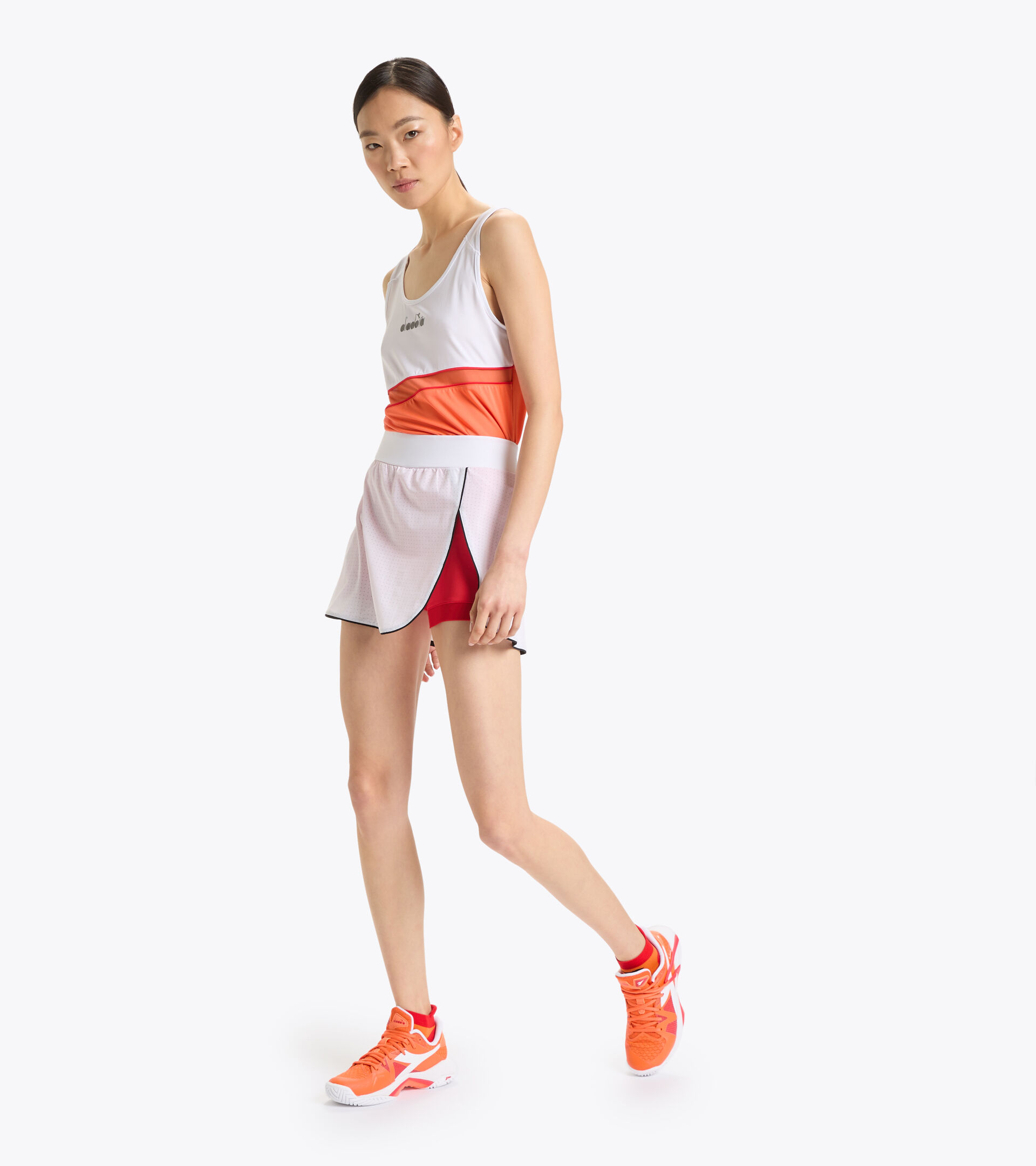 Microfibre tennis skirt - Women L. SKIRT ICON OPTICAL WHITE - Diadora