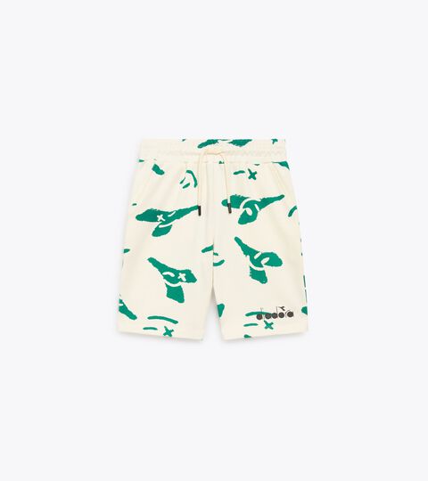 JB. BERMUDA SMILE LOGO, CREAM Bermuda - Fit comfort - Boy JB. BERMUDA SMILE LOGO CREAM - Diadora