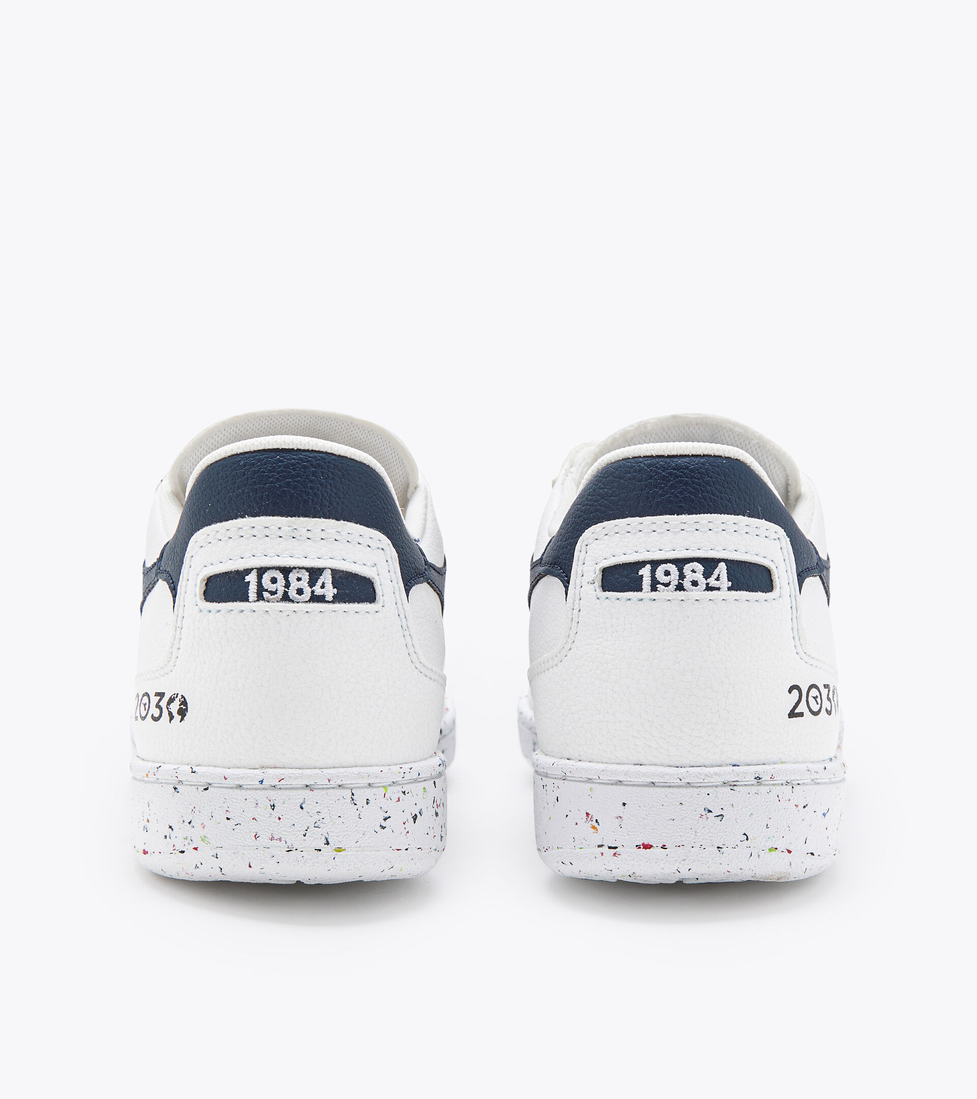 Heritage shoes - Unisex MI BASKET LOW 2030 WHITE/BLUE CORSAIR - Diadora