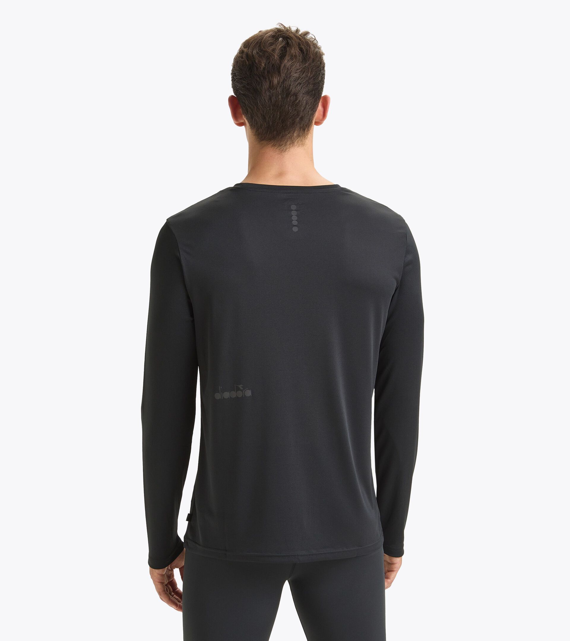 Long-sleeved shirt - Men LS T-SHIRT RUN BLACK - Diadora