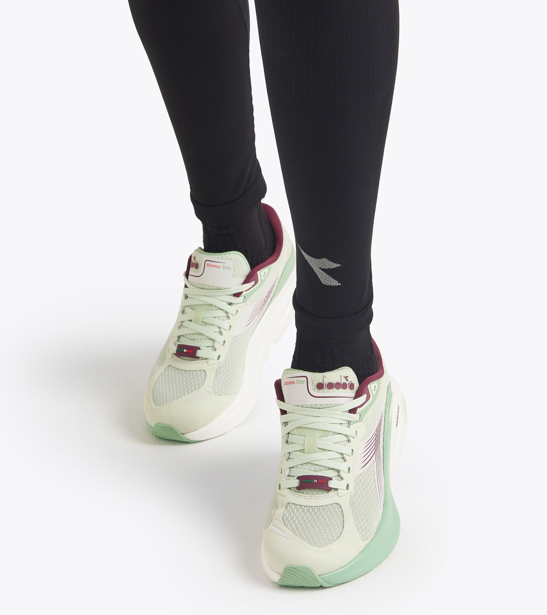 Technical running leggings - Made In Italy - Women’s L. TIGHTS STRATOZERO BLACK - Diadora