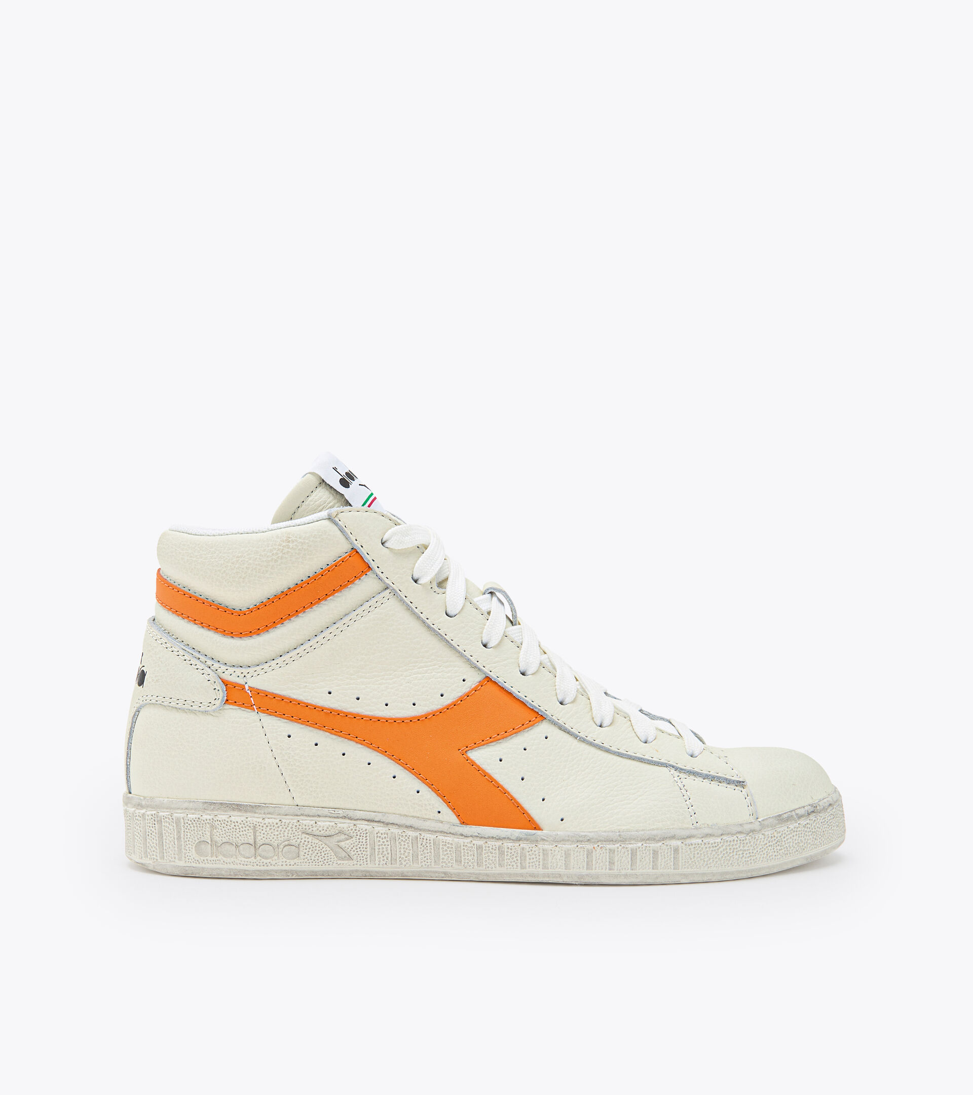 Zapatillas deportivas - Unisex GAME L HIGH FLUO WAXED BLANCO/NARANJA 1575 C - Diadora