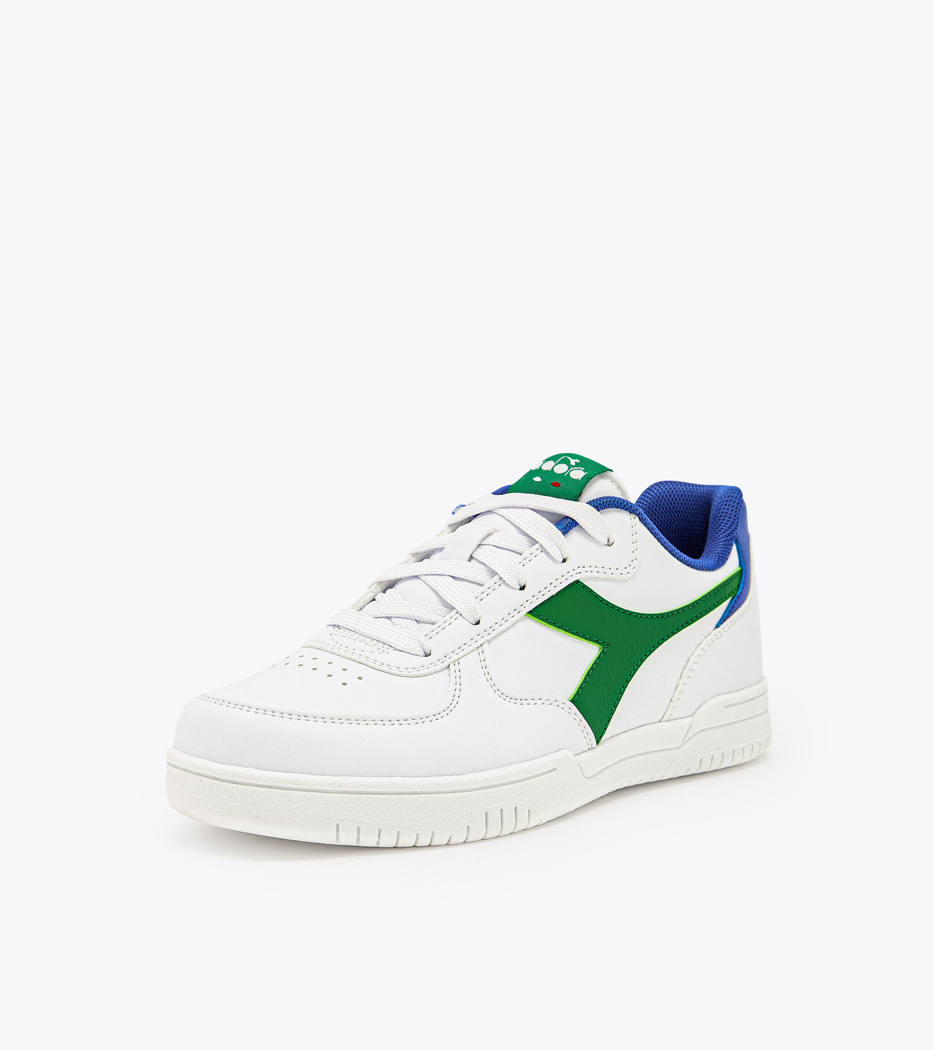 Sports shoes - Youth 8-16 years RAPTOR LOW GS WHITE/JOLLY GREEN - Diadora