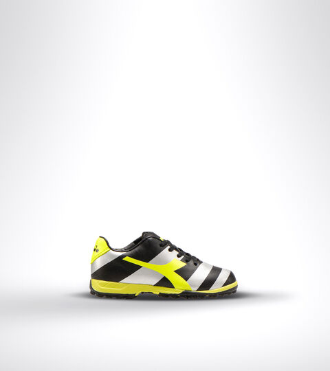 Footwear Sport BAMBINO RAPTOR R TF JR NERO/ARGENTO/GIALLO FL DD Diadora