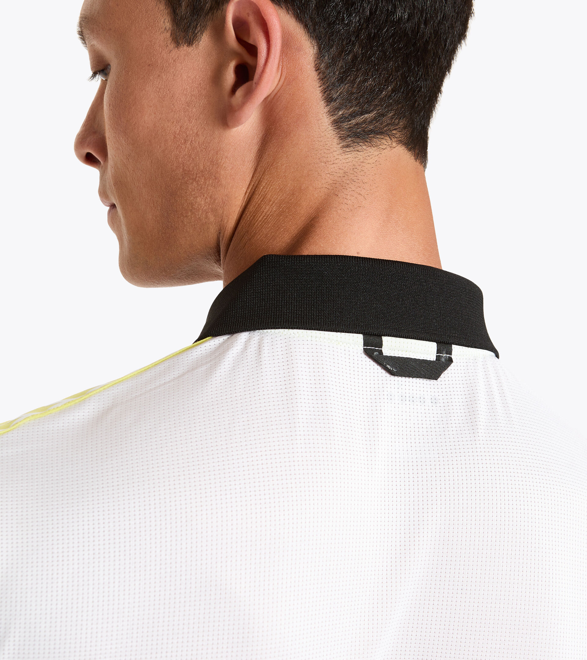 Tennis polo shirt - Men SS POLO CHALLENGE WHITE/BLACK - Diadora