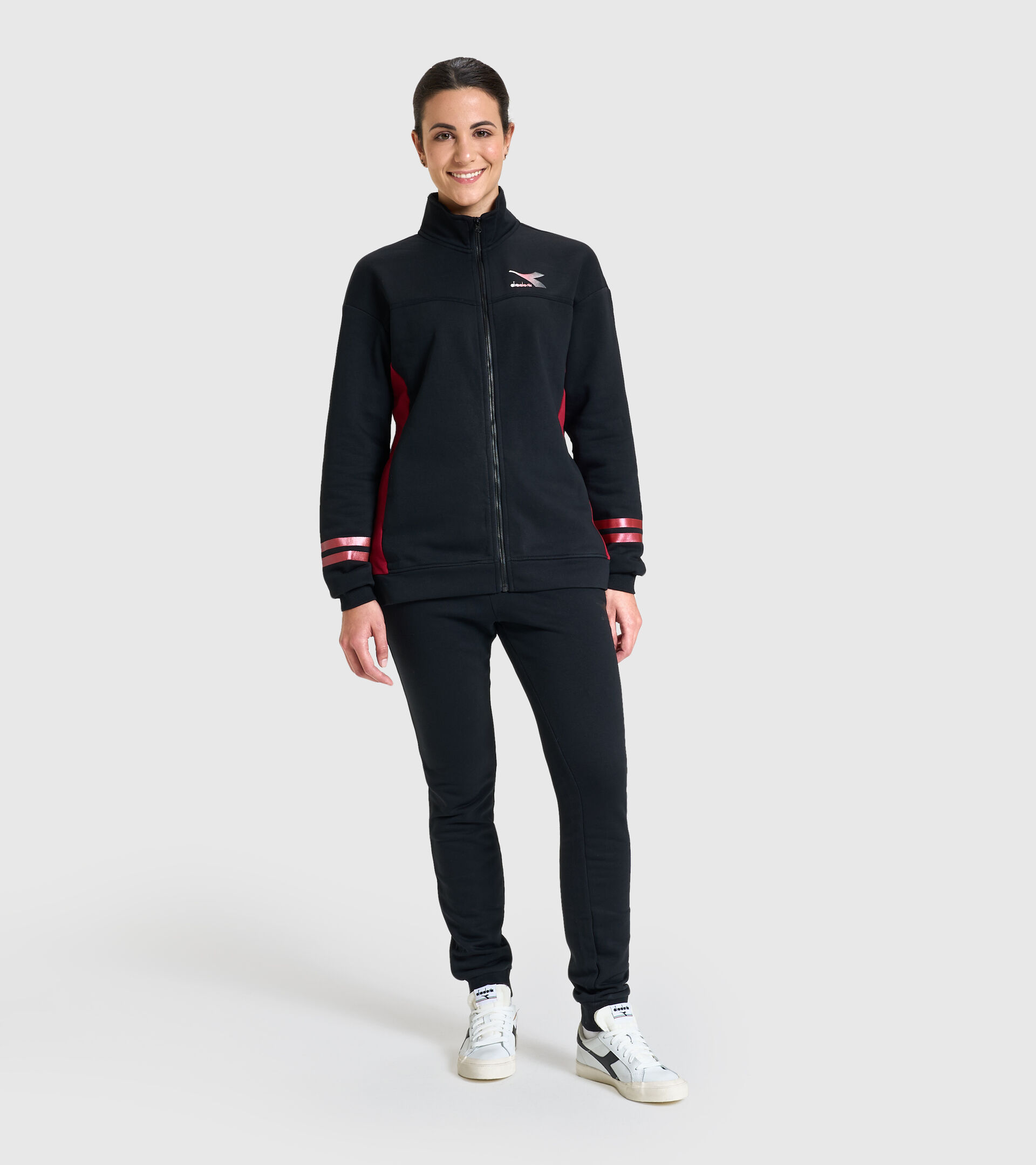 Tracksuit - Women L.TRACKSUIT FZ CORE BLACK - Diadora